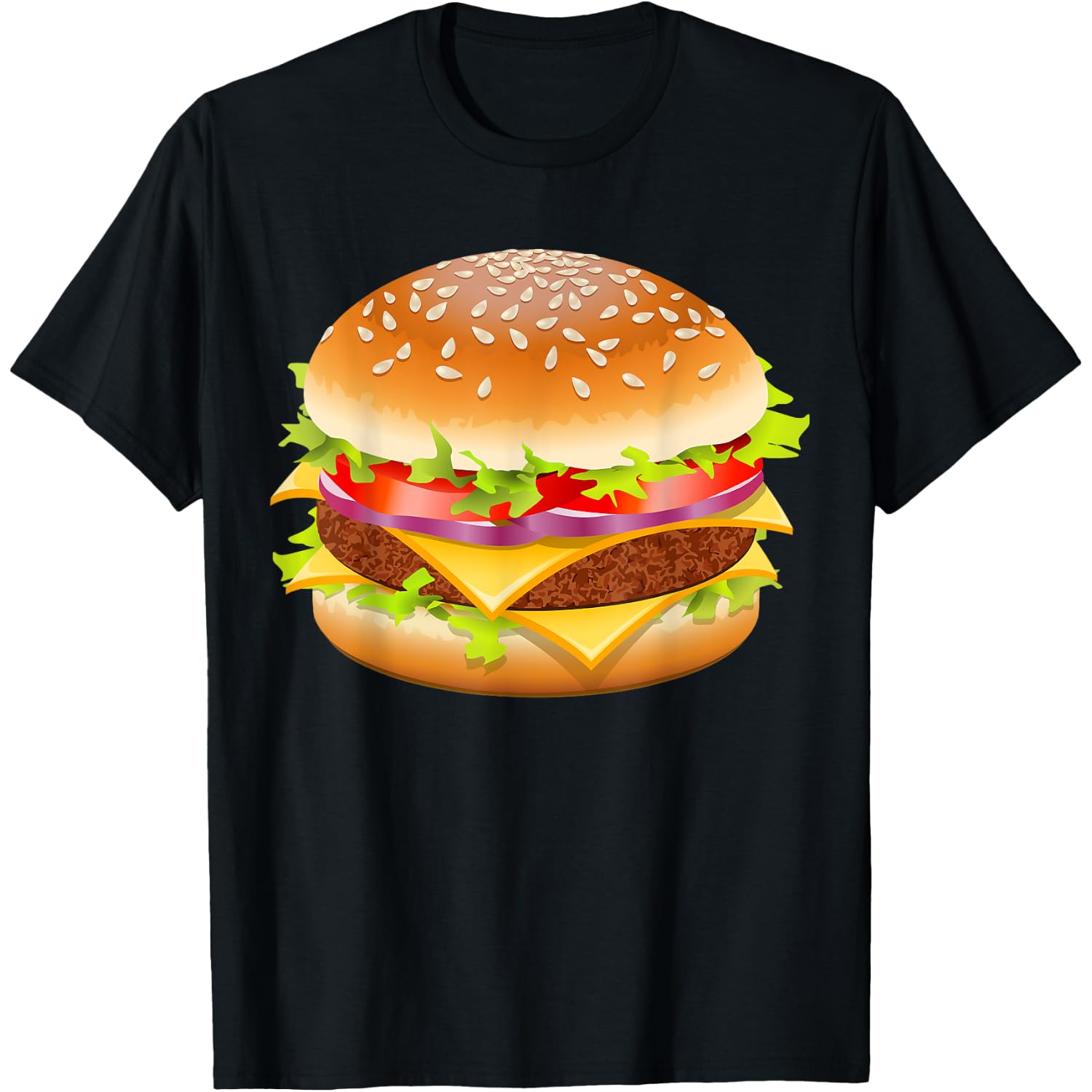 Cheeseburger Hamburger Burger Funny Food Halloween Costume T-Shirt