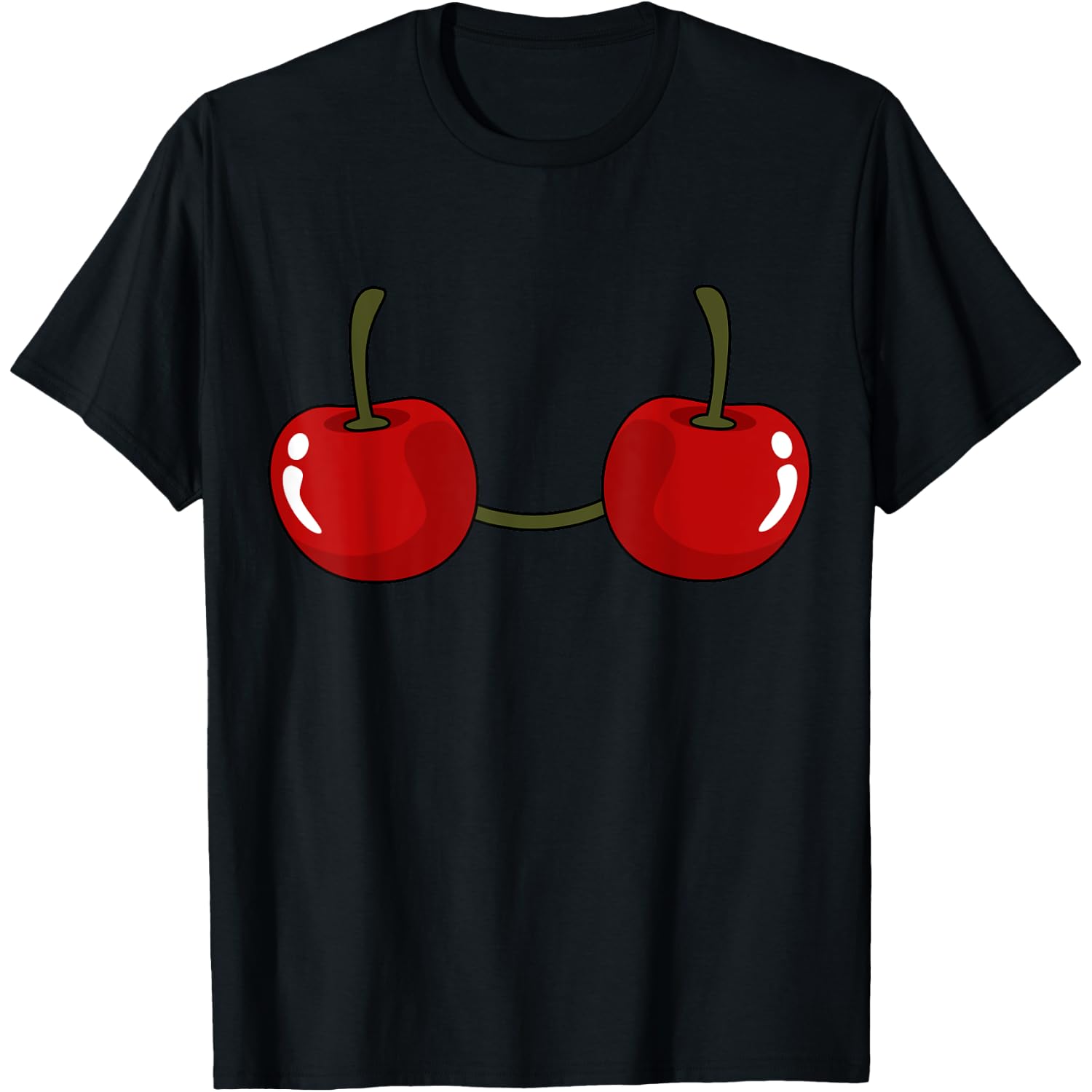 Cherry Bra Costume Cute Easy Vegetable Halloween Gift T-Shirt
