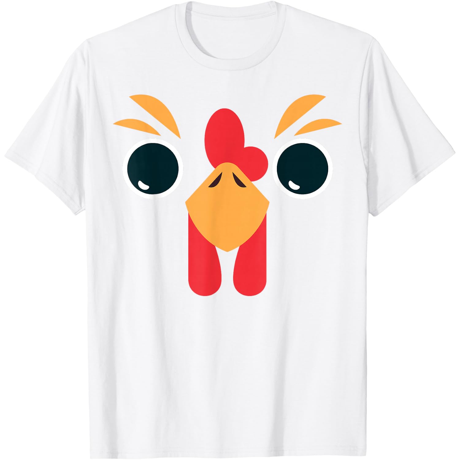 Chicken Face - House Chicken Outfit Chicken Costume Rooster Halloween T-Shirt