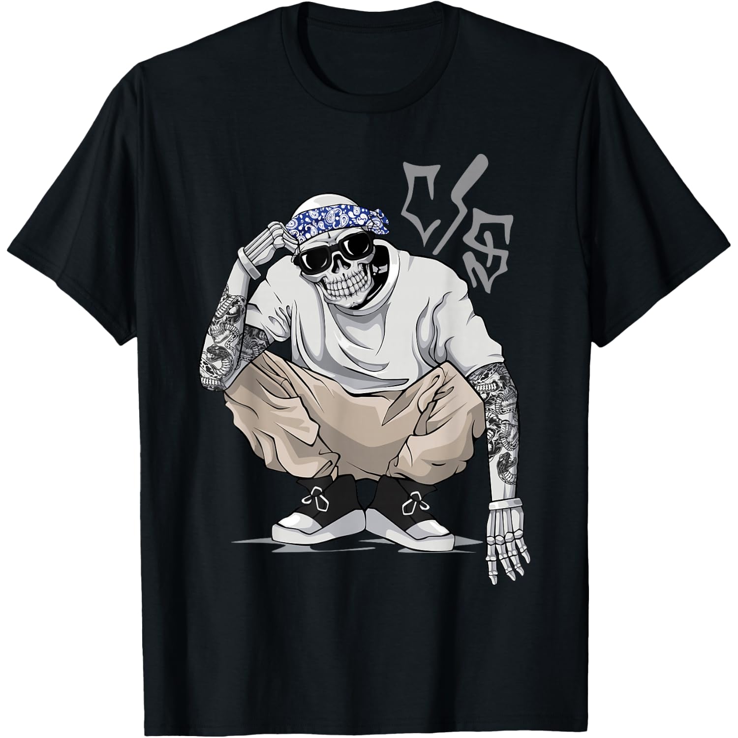 Cholo Chicano Tattoo Cool Mexican Gangster Skeleton Mexico T-Shirt