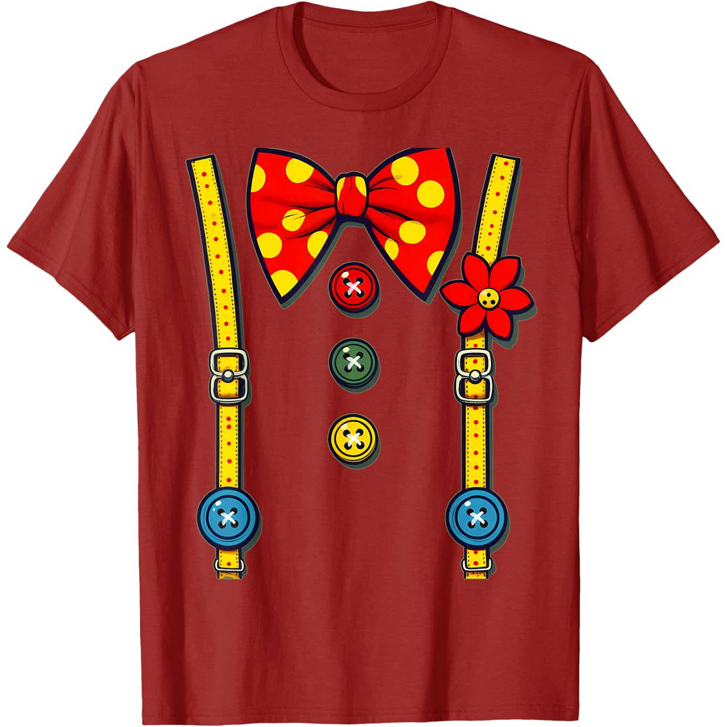 Circus Staff Clown Halloween Costume T-Shirt