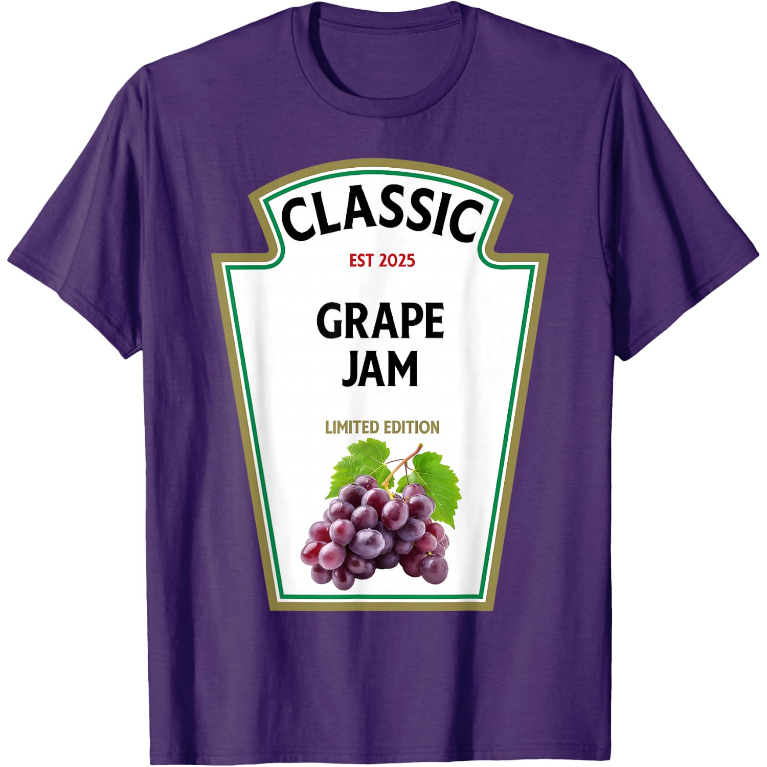 Classic Grape Jam Halloween Costume DIY Group Costume T-Shirt