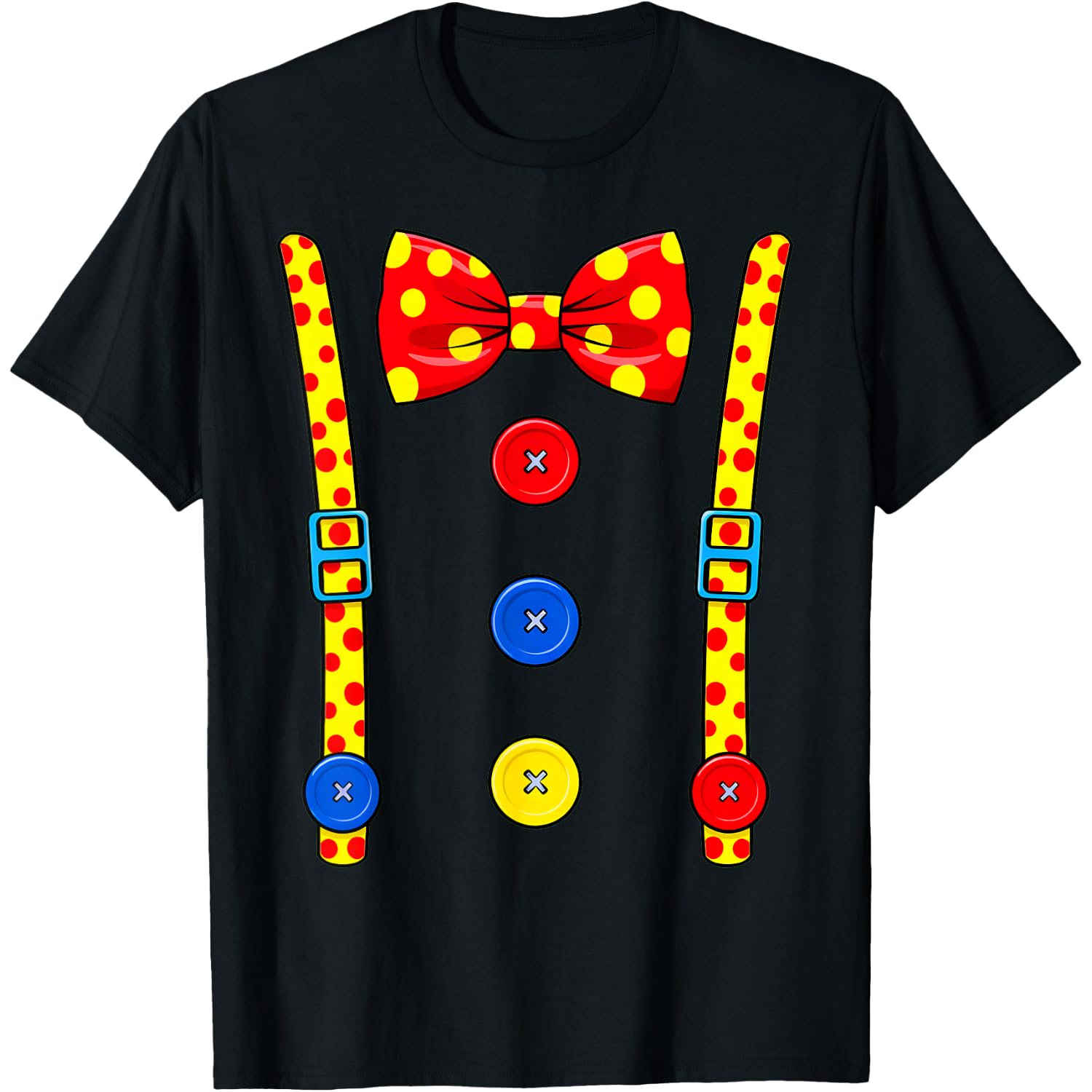 Clown Costume Halloween Circus Clown Matching Men Women Kids T-Shirt