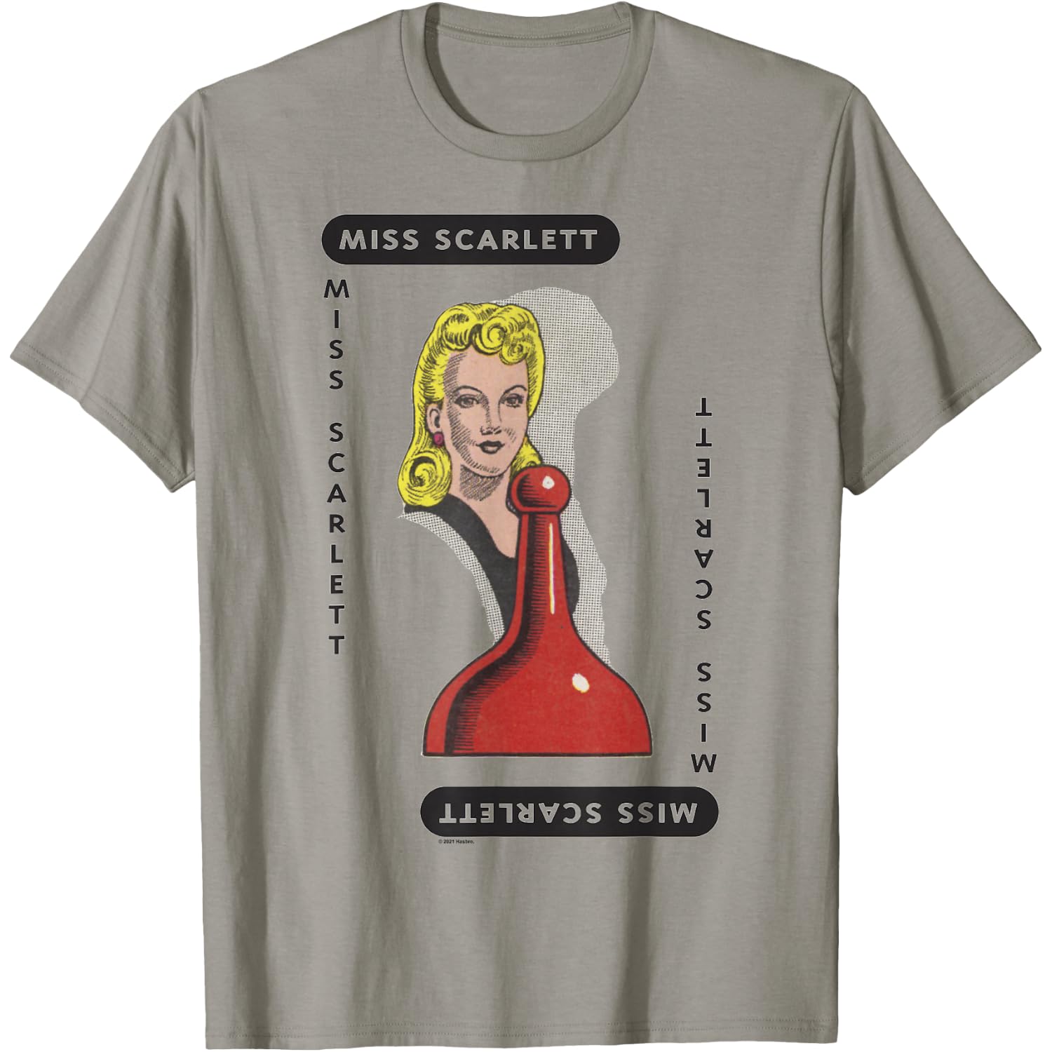 Clue Miss Scarlett Playing Card Halloween Costume T-Shirt