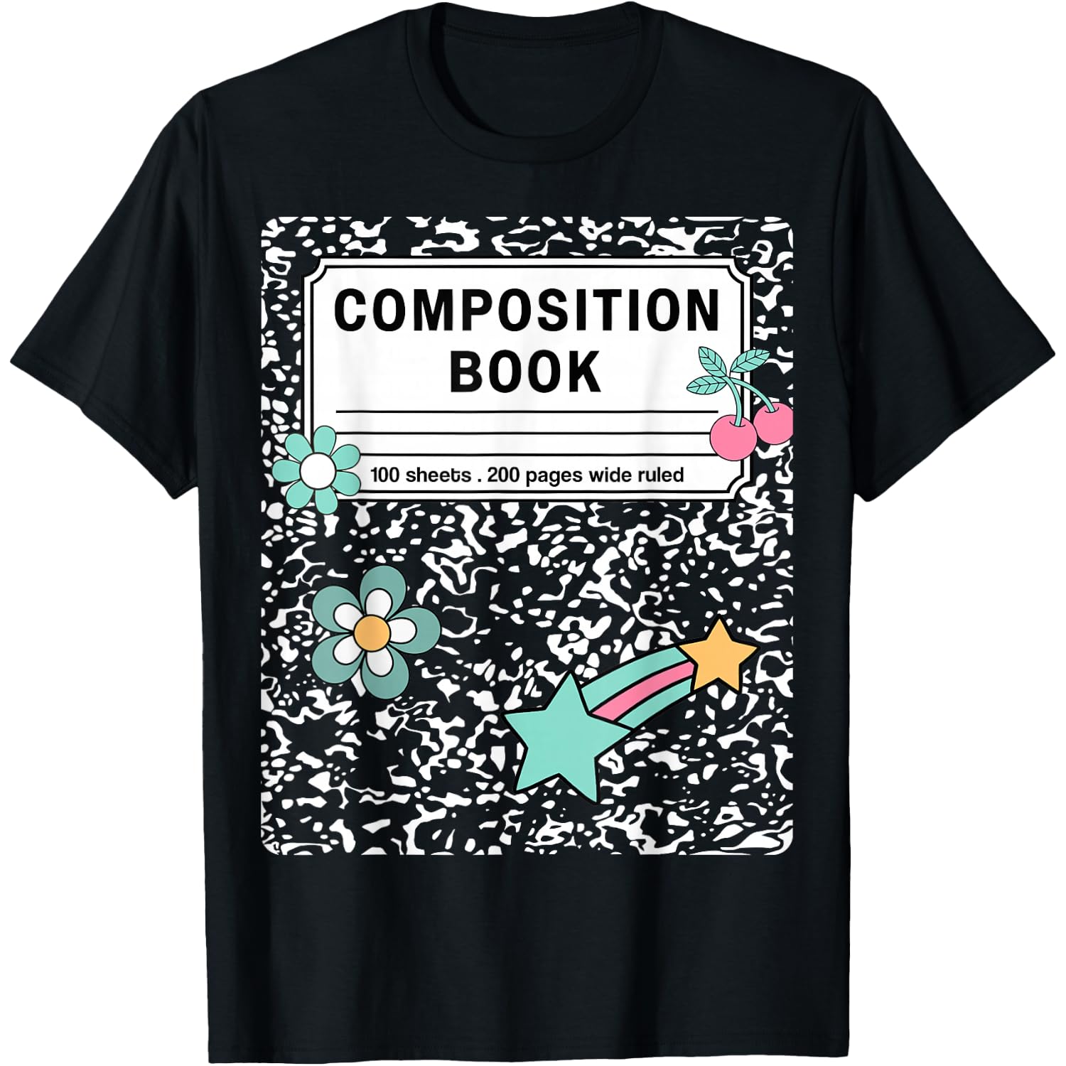 Composition Book Notebook Teachers Matching Group Halloween T-Shirt