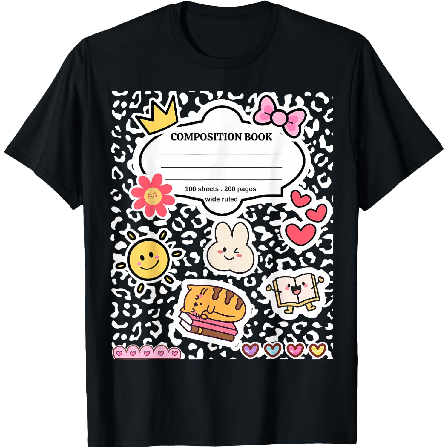 Composition Notebook Costume Matching Group Halloween School T-Shirt