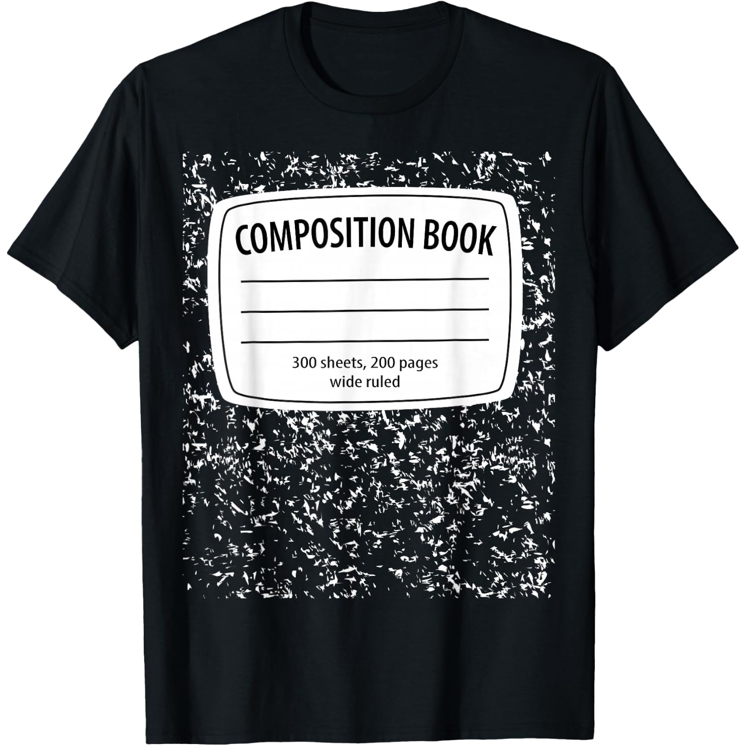 Composition Notebook Costume - Matching Group Halloween T-Shirt