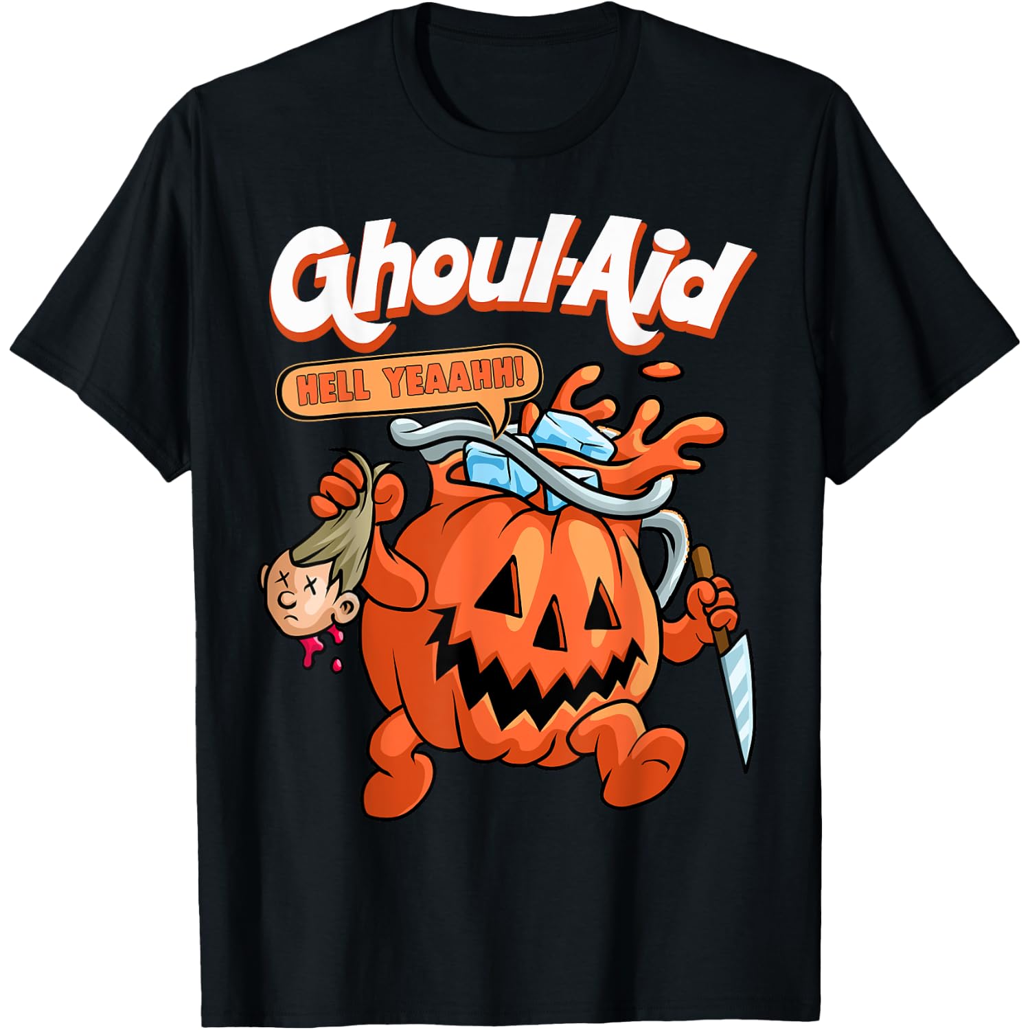 Cool Ghoul Aid Funny Ghoul Pumpkin Cute Meme Halloween T-Shirt