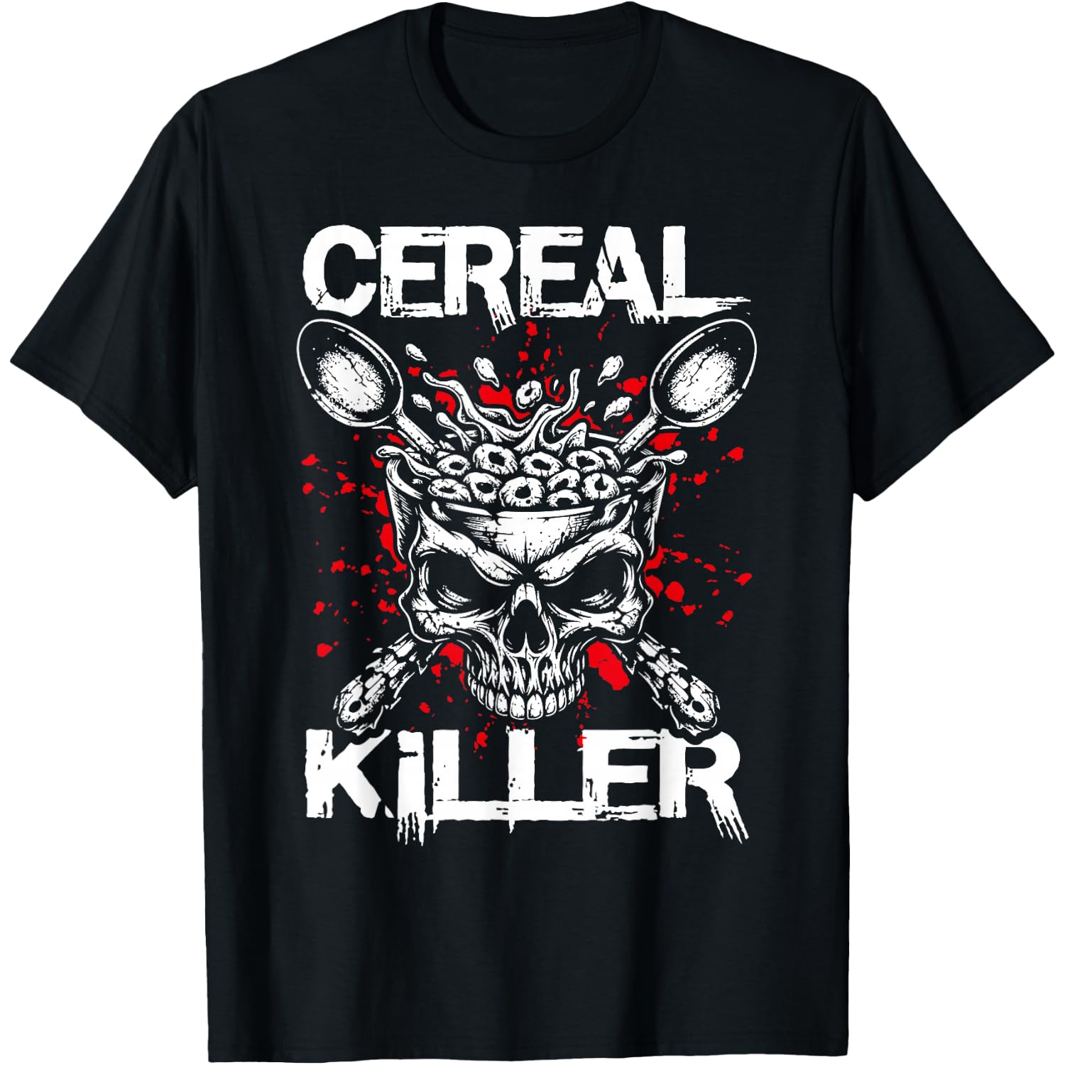 Cool Serious Junk Cereal Killer Wheat Oats Breakfast Lover T-Shirt
