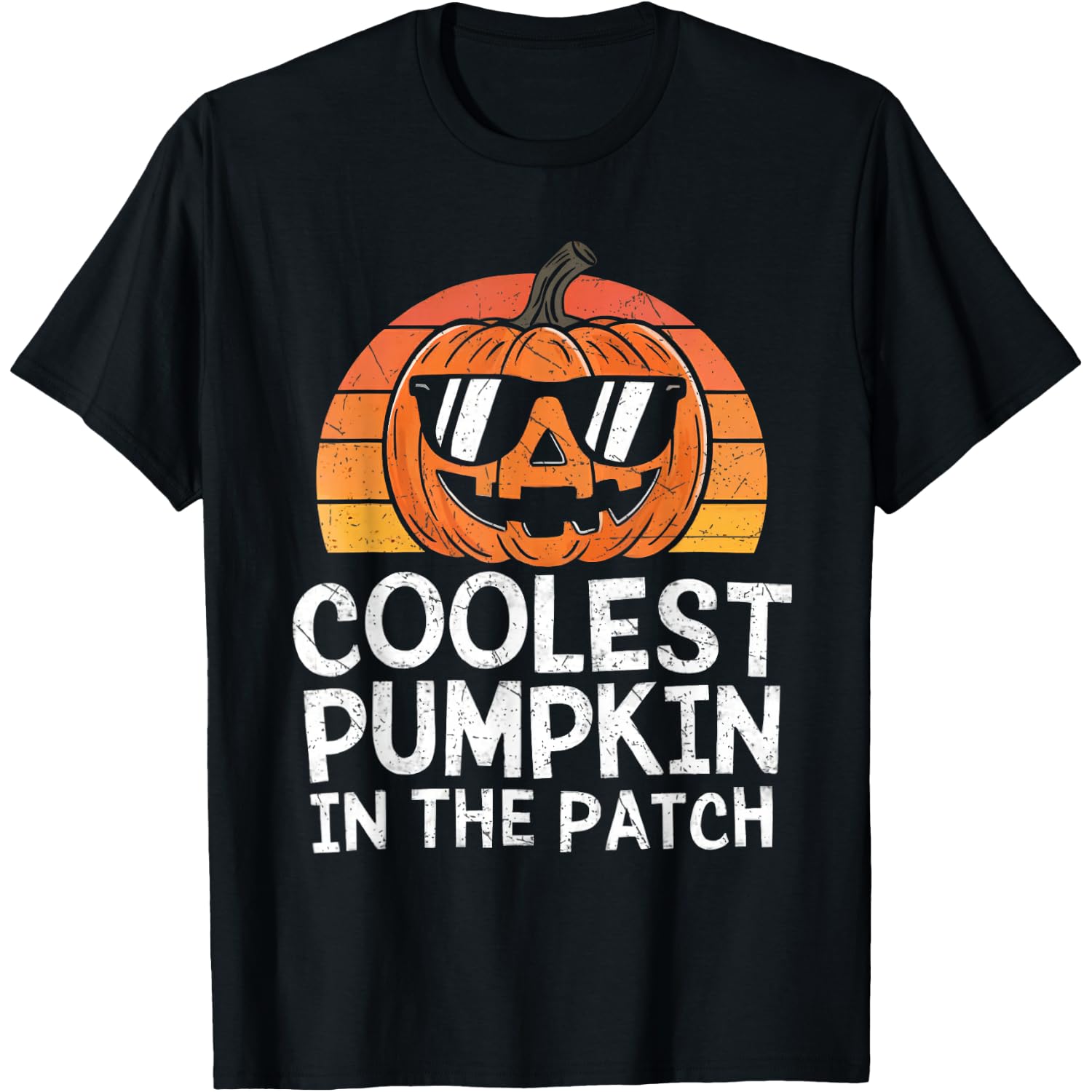 Coolest Pumpkin in The Patch Halloween Outfit Teens Boys Kid T-Shirt