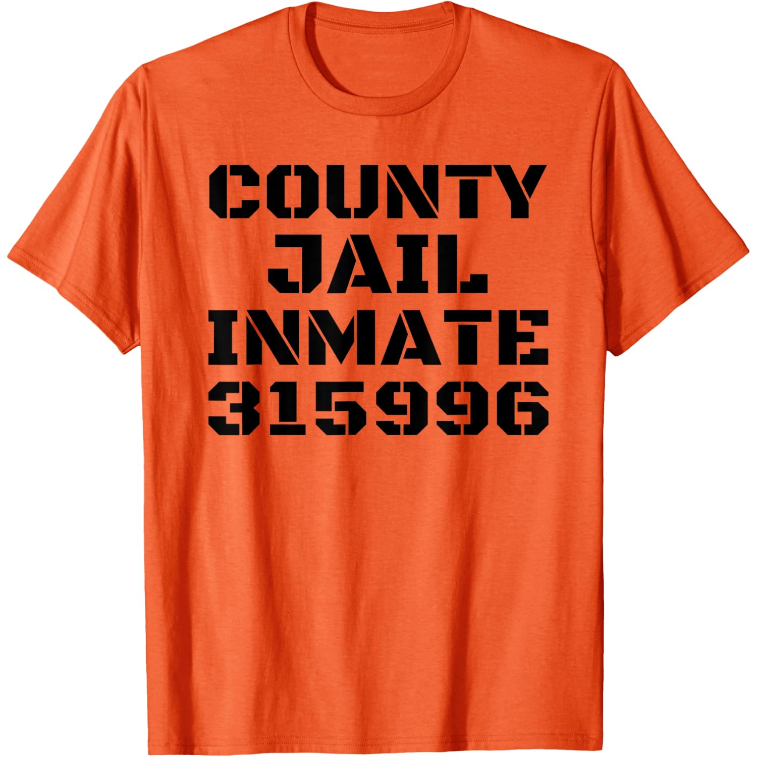 COUNTY JAIL INMATE 315996 Halloween DIY Gift Group T-Shirt