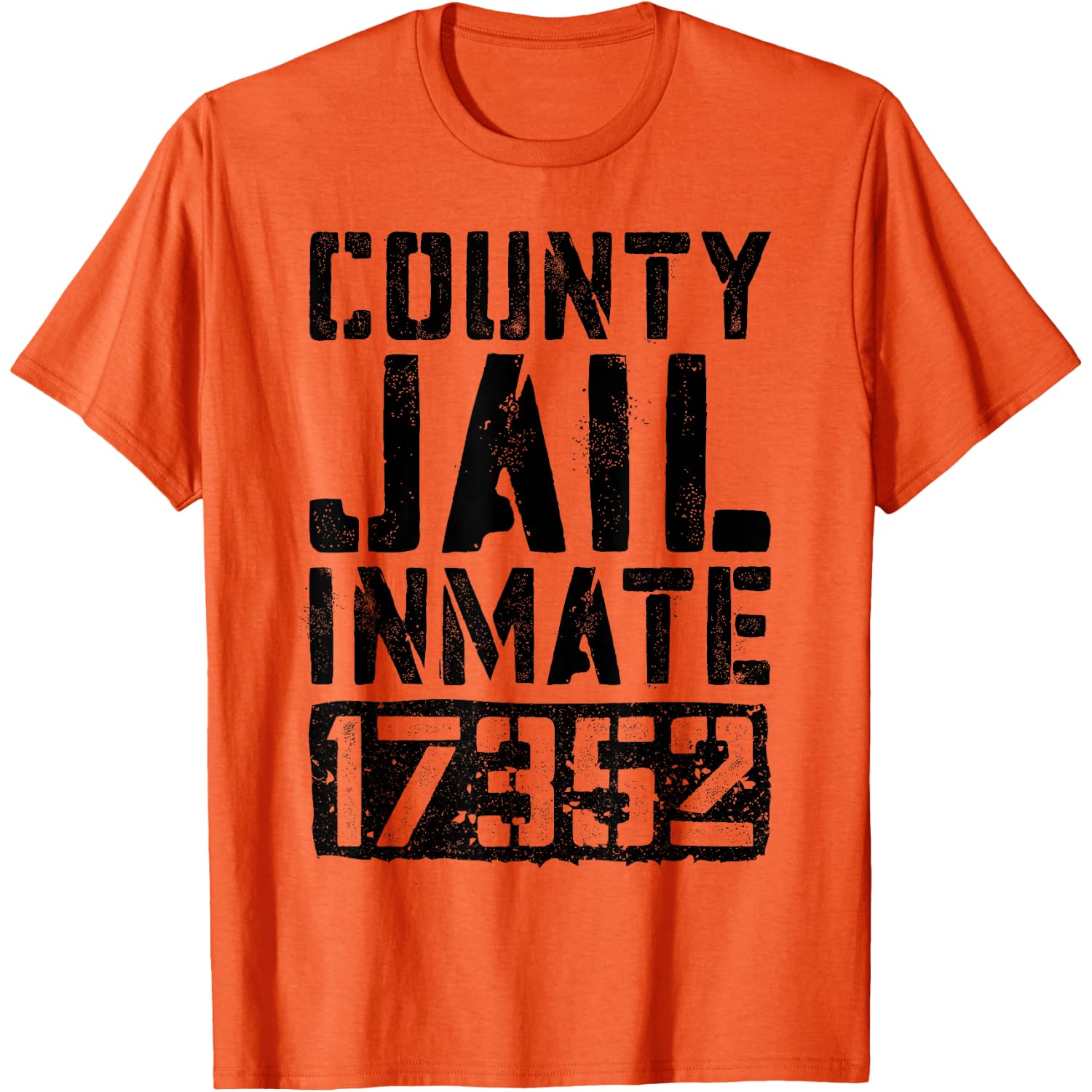 County Jail Inmate Shirt Men Women Kids Prisoner Costume T-Shirt