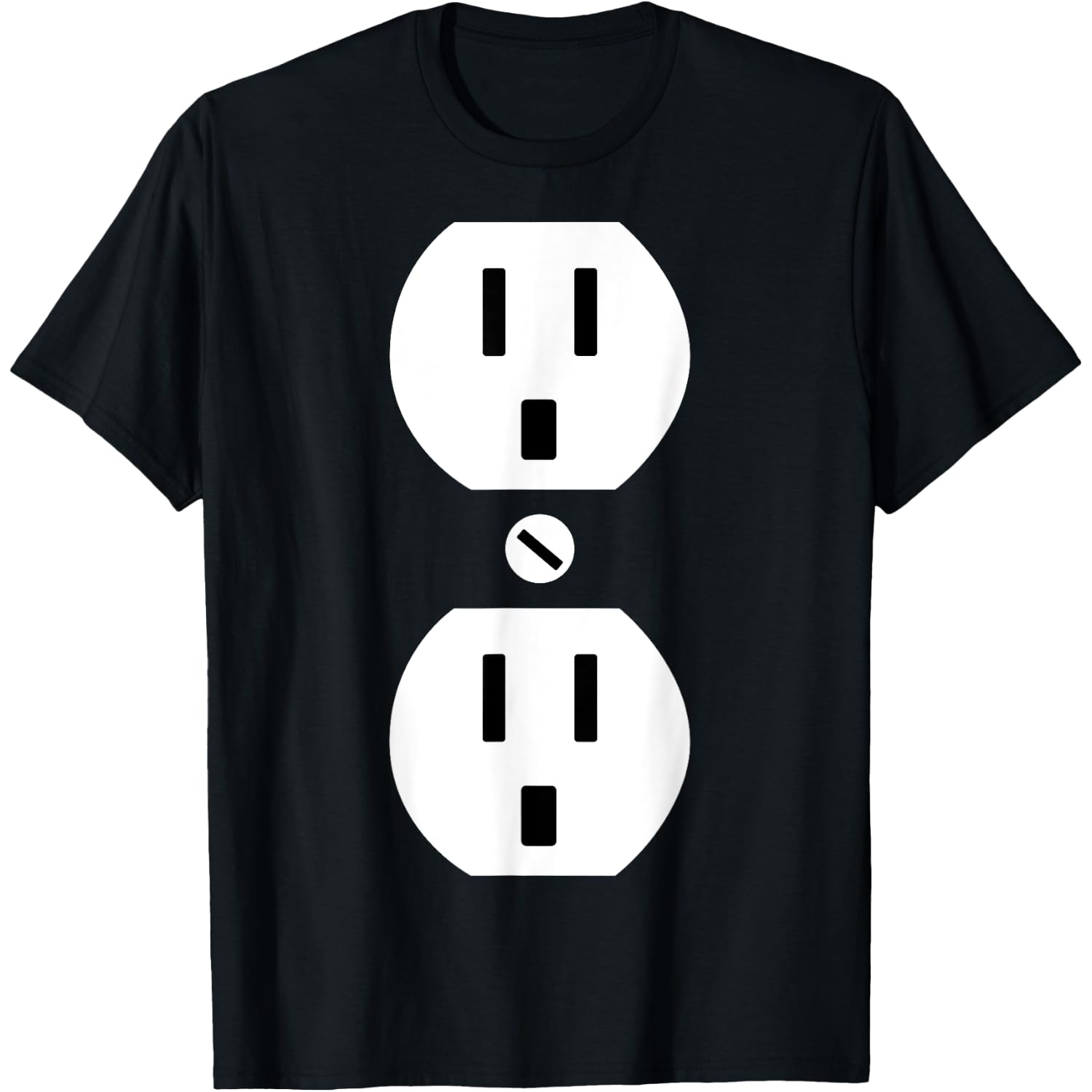 Couple Plug Socket Matching Costume Funny T-Shirt