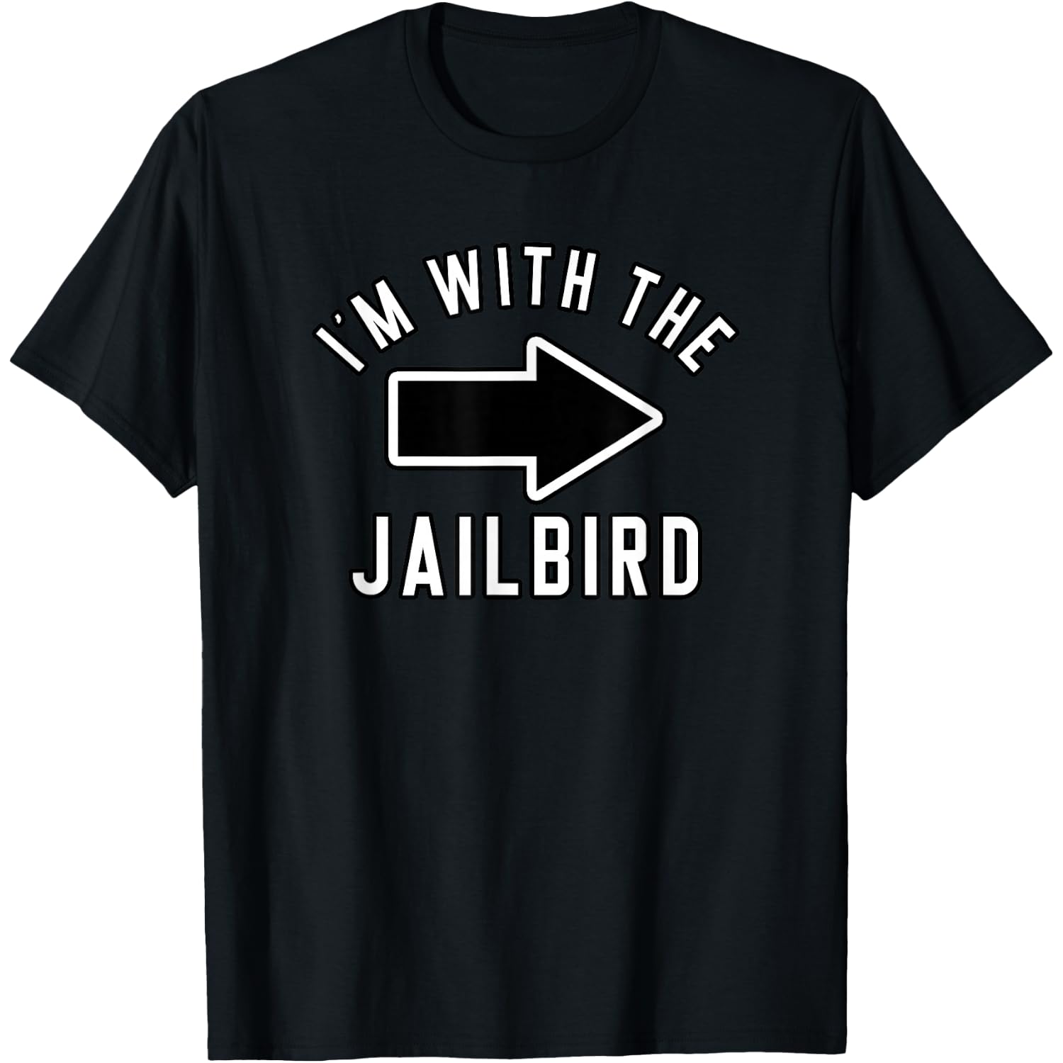 Couples Halloween Costume Shirts I'm with The Jailbird T-Shirt