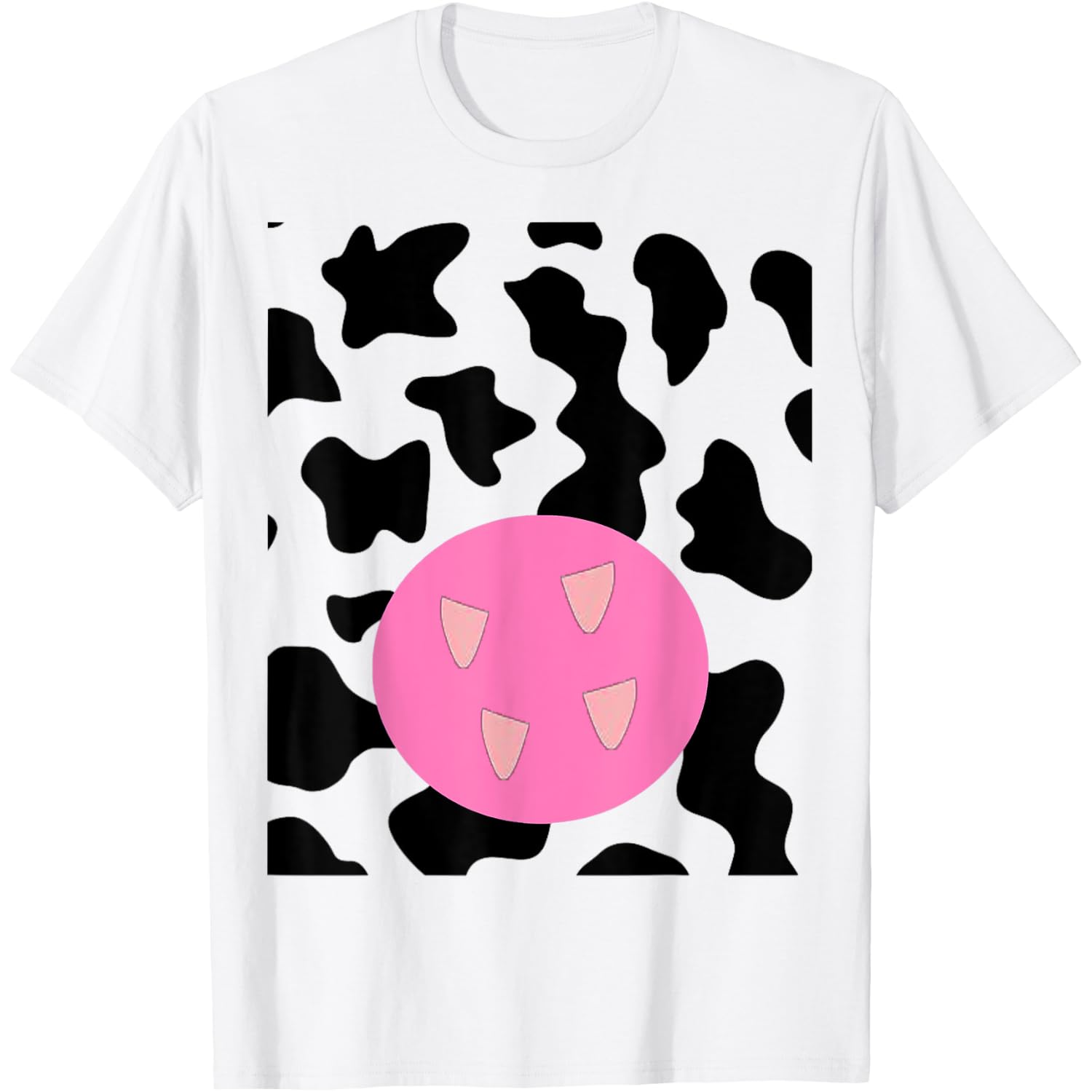 Cow Costume Halloween Funny Cow Pregnancy Costume T-Shirt