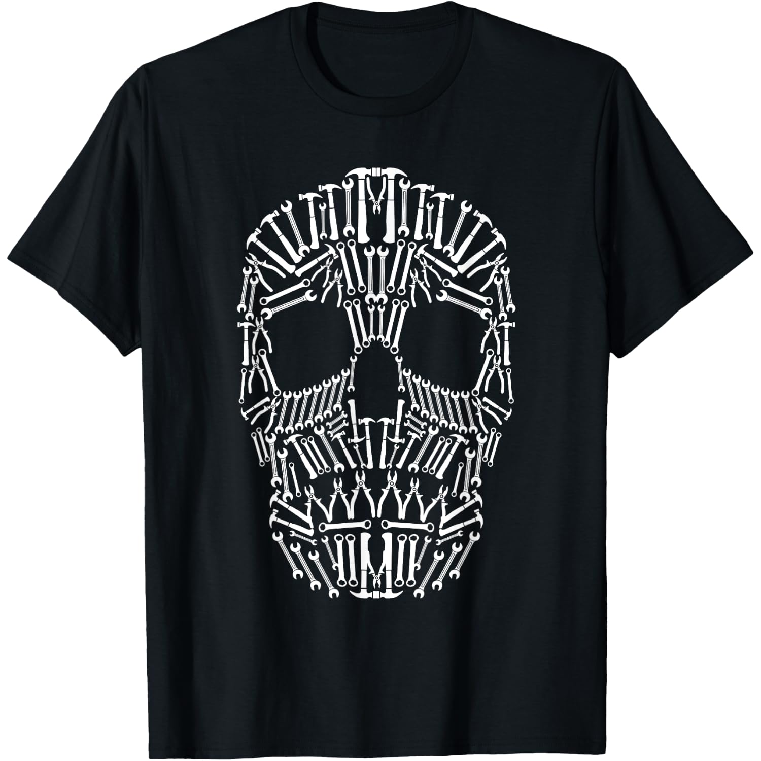 Craftsman Wrench and Hammer Tools Skull Mechanic T-Shirt