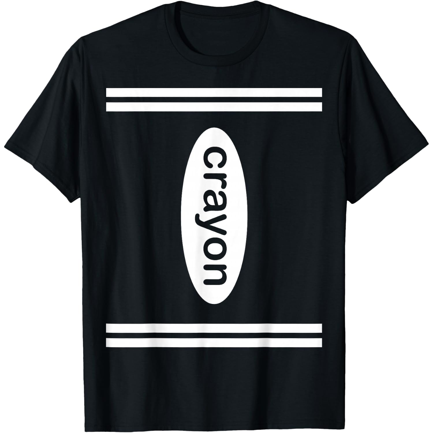 Crayon Halloween Costume, Dark Color Crayon Box Lover T-Shirt