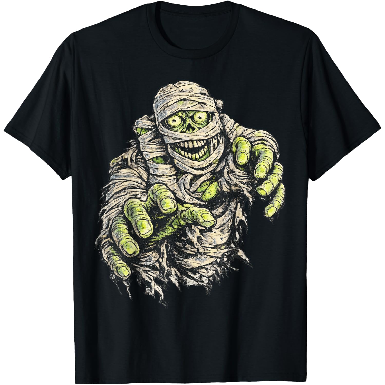 Creepy Funny Mummy Halloween Costume T-Shirt