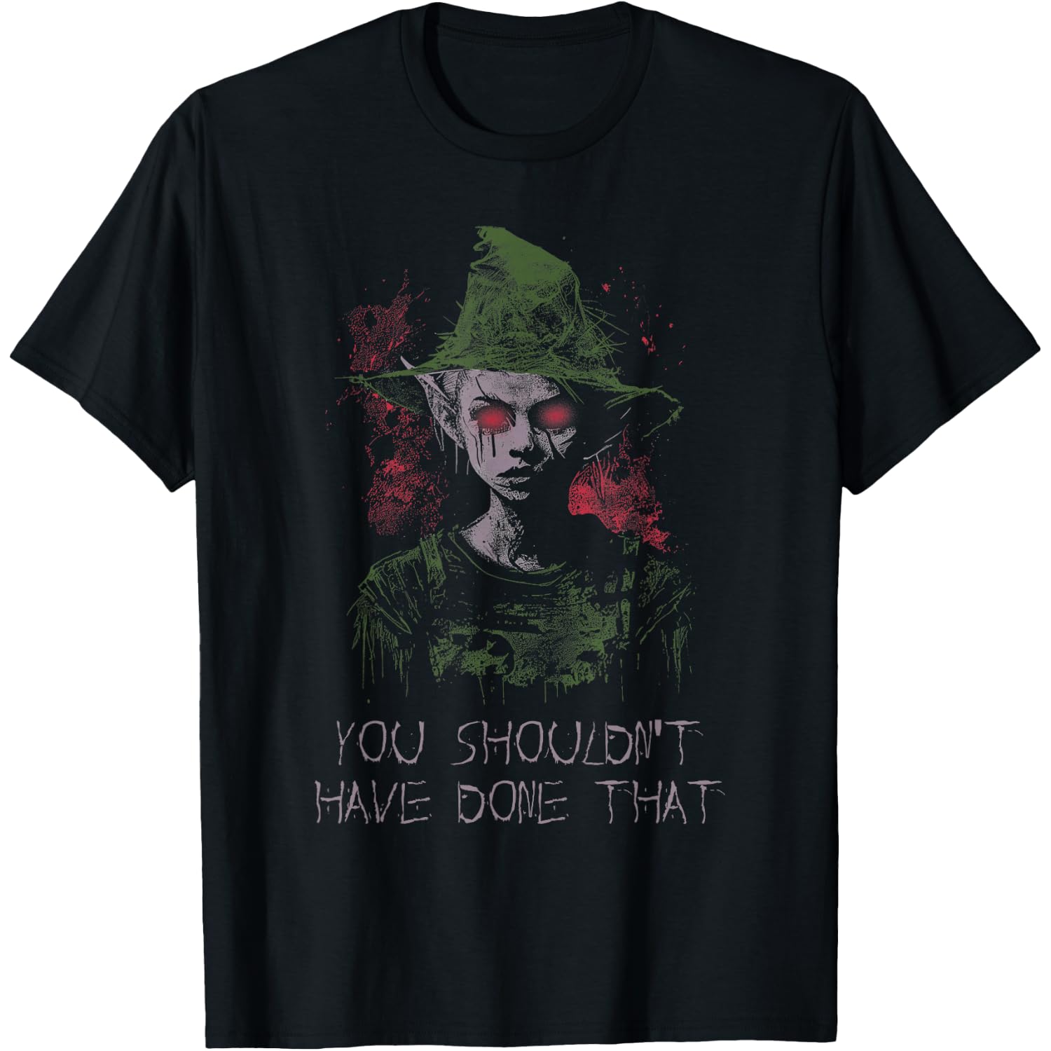 Creepypasta Cosplay The Drowned Costume Horror Elf Halloween T-Shirt