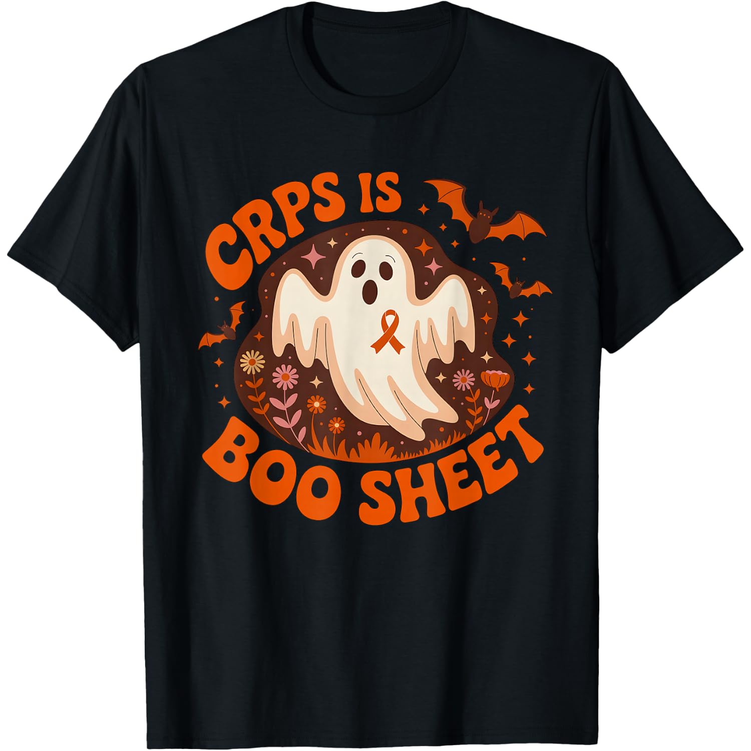 CRPS Awareness Boo Sheet Funny Ghost Halloween T-Shirt