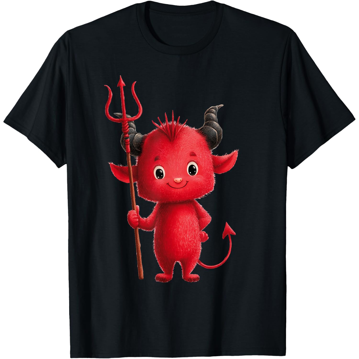 Cute Devil Halloween Funny Graphic T-Shirt