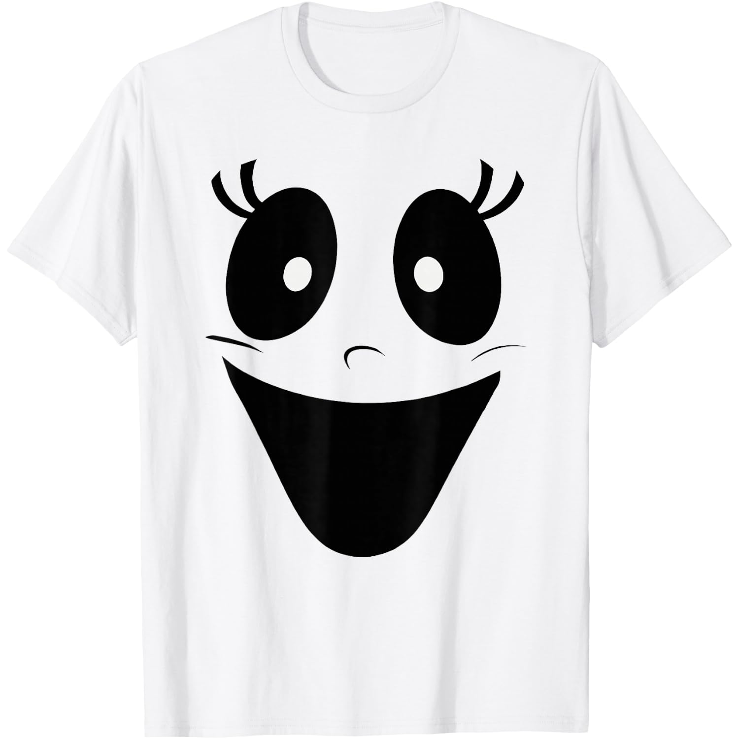 Cute Female Ghost Face Halloween Costume T-Shirt