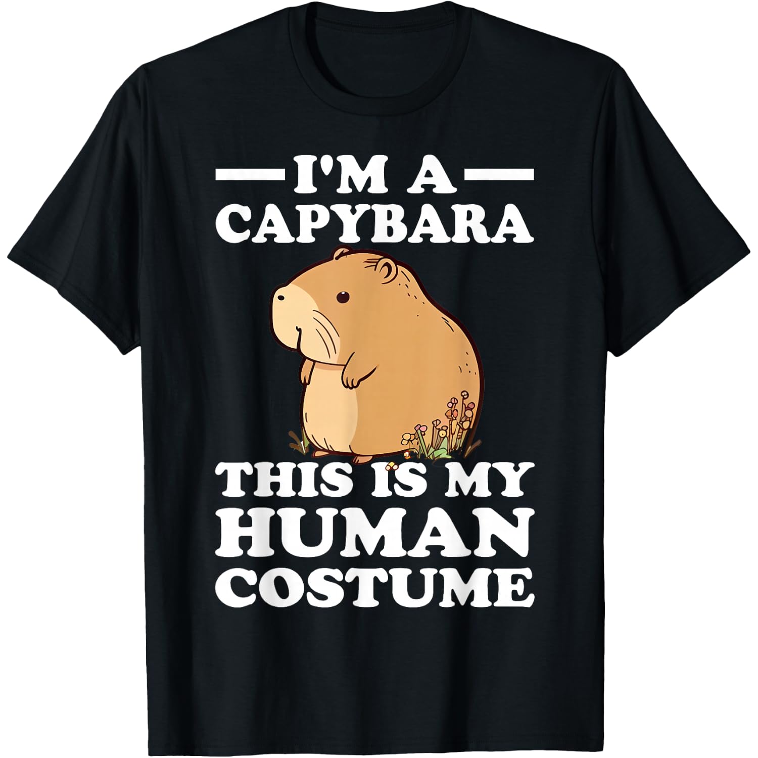 Cute Halloween This is My Human Costume I'm a Capybara T-Shirt