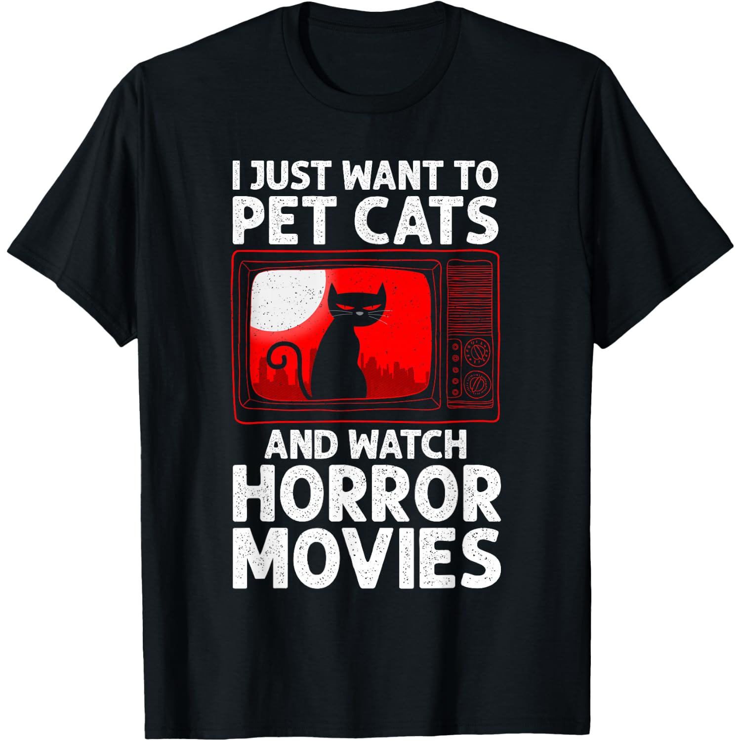Cute Horror Movie Design For Men Women Horror Movie Lover T-Shirt