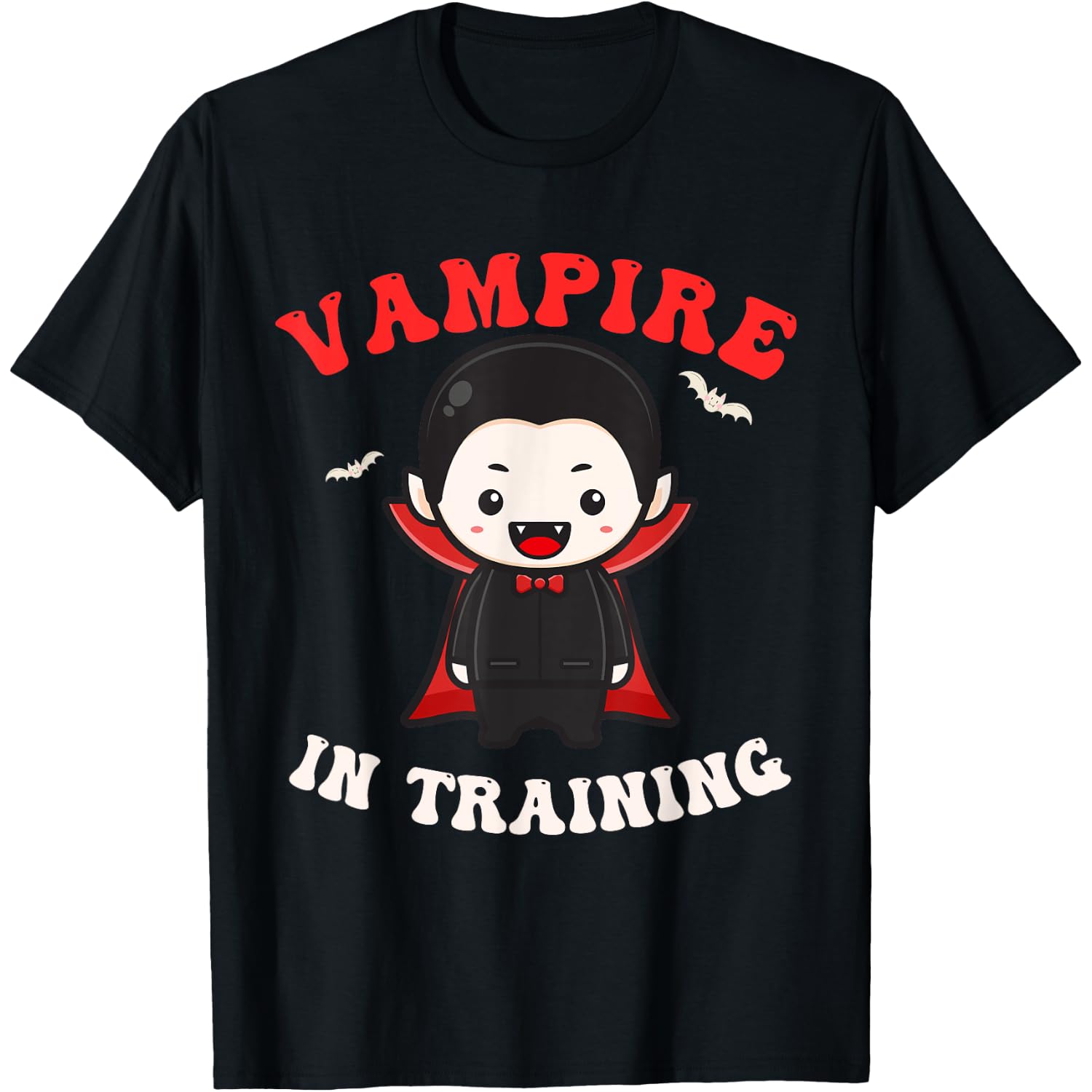 Cute Vampire in Training Halloween Apparel for Kids Boy Girl T-Shirt