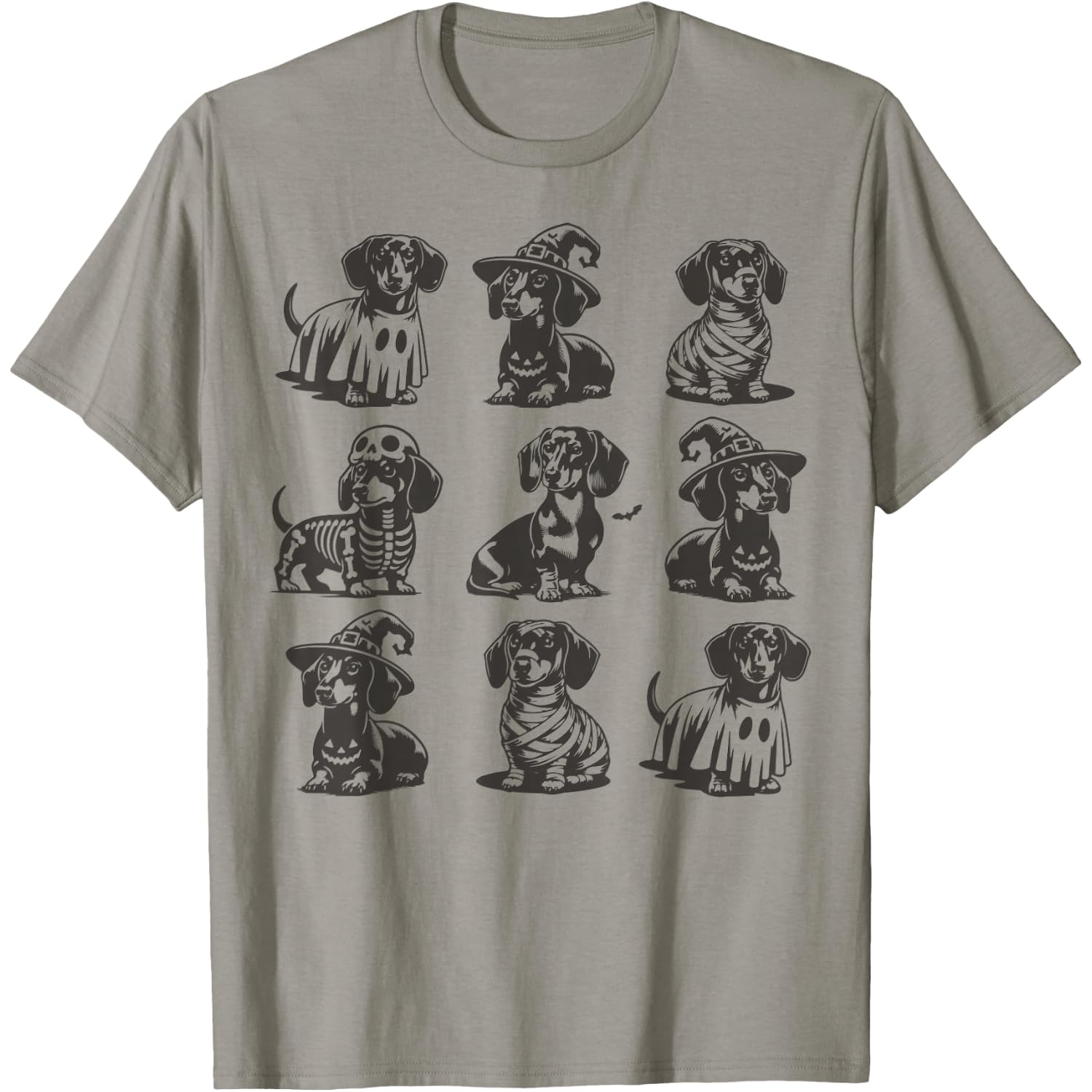 Dachshund Halloween Spooky Dog Wiener T-Shirt