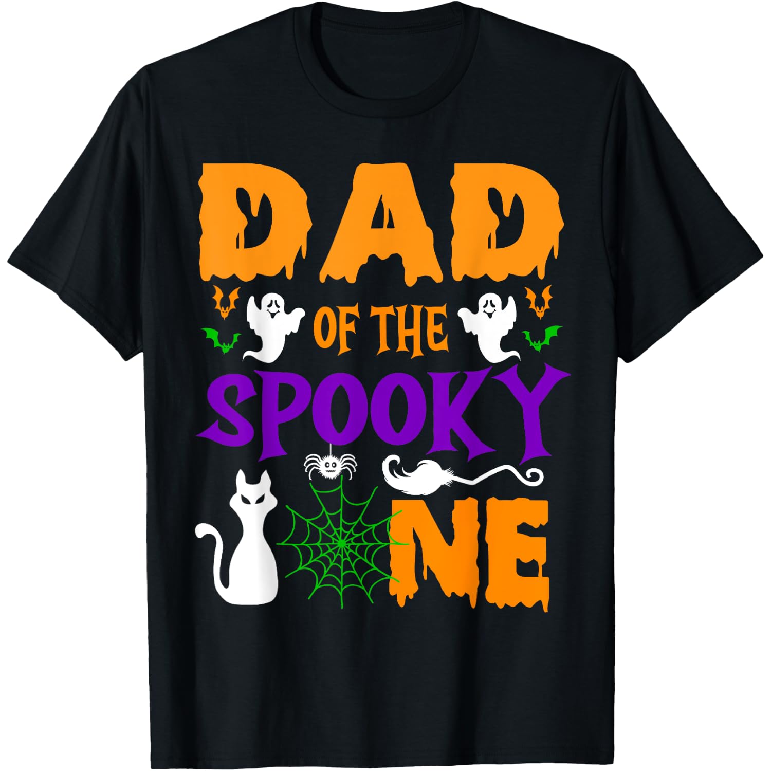 Dad Halloween 1st Birthday Dad of The Spooky One Boy T-Shirt