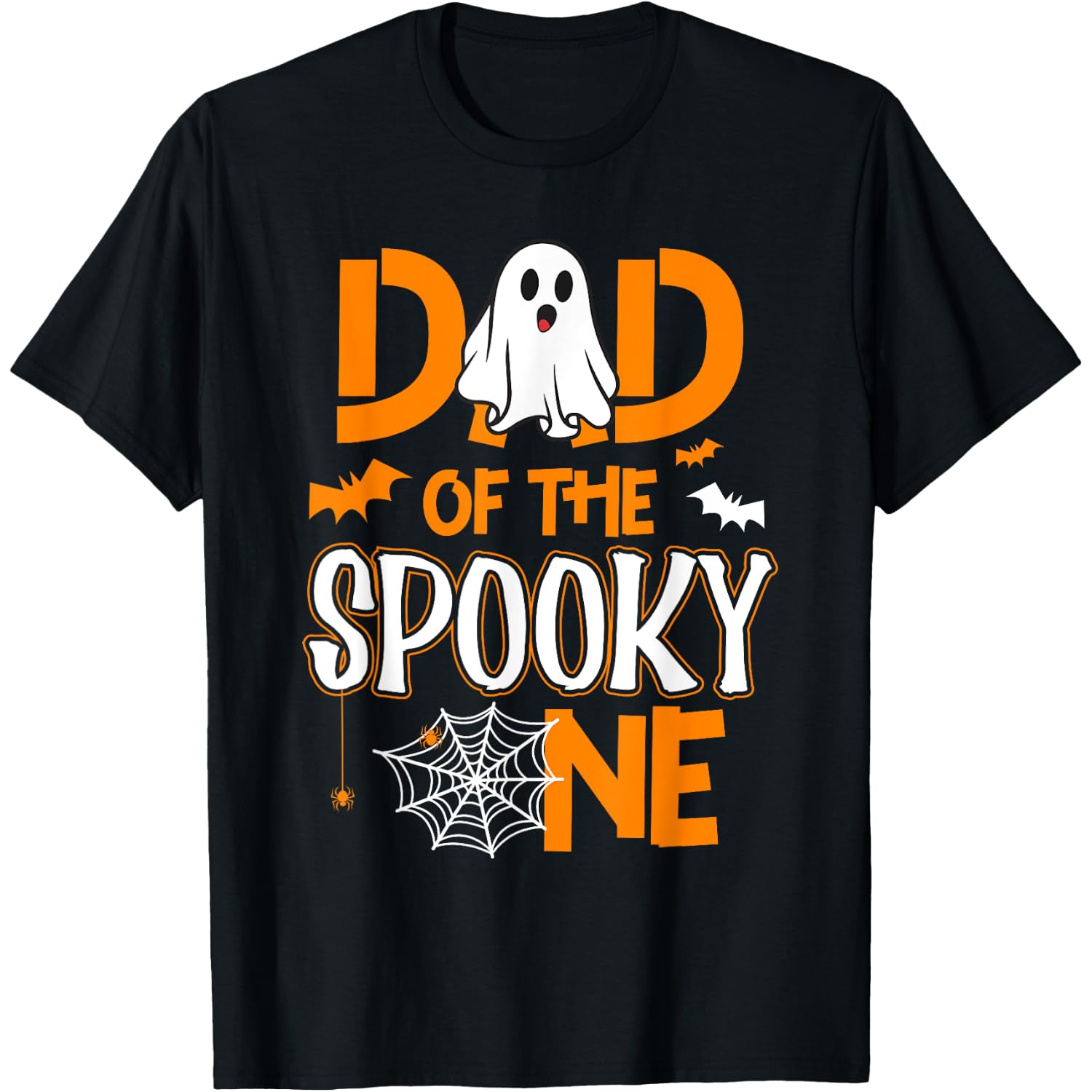 Dad Halloween 1st Birthday Matching Family Spooky One T-Shirt