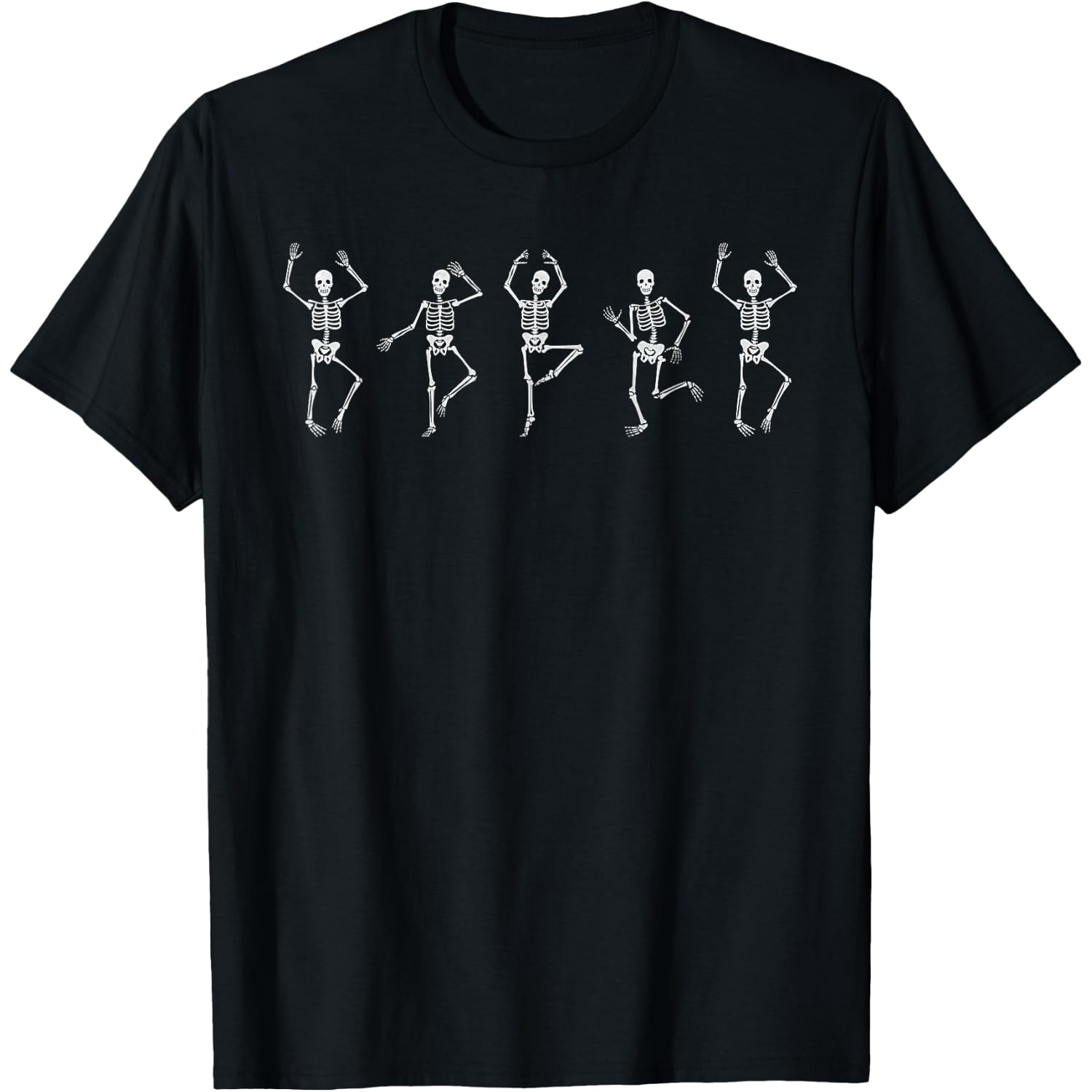 Dancing Skeleton Funny Halloween Costume Skull Dance T-Shirt