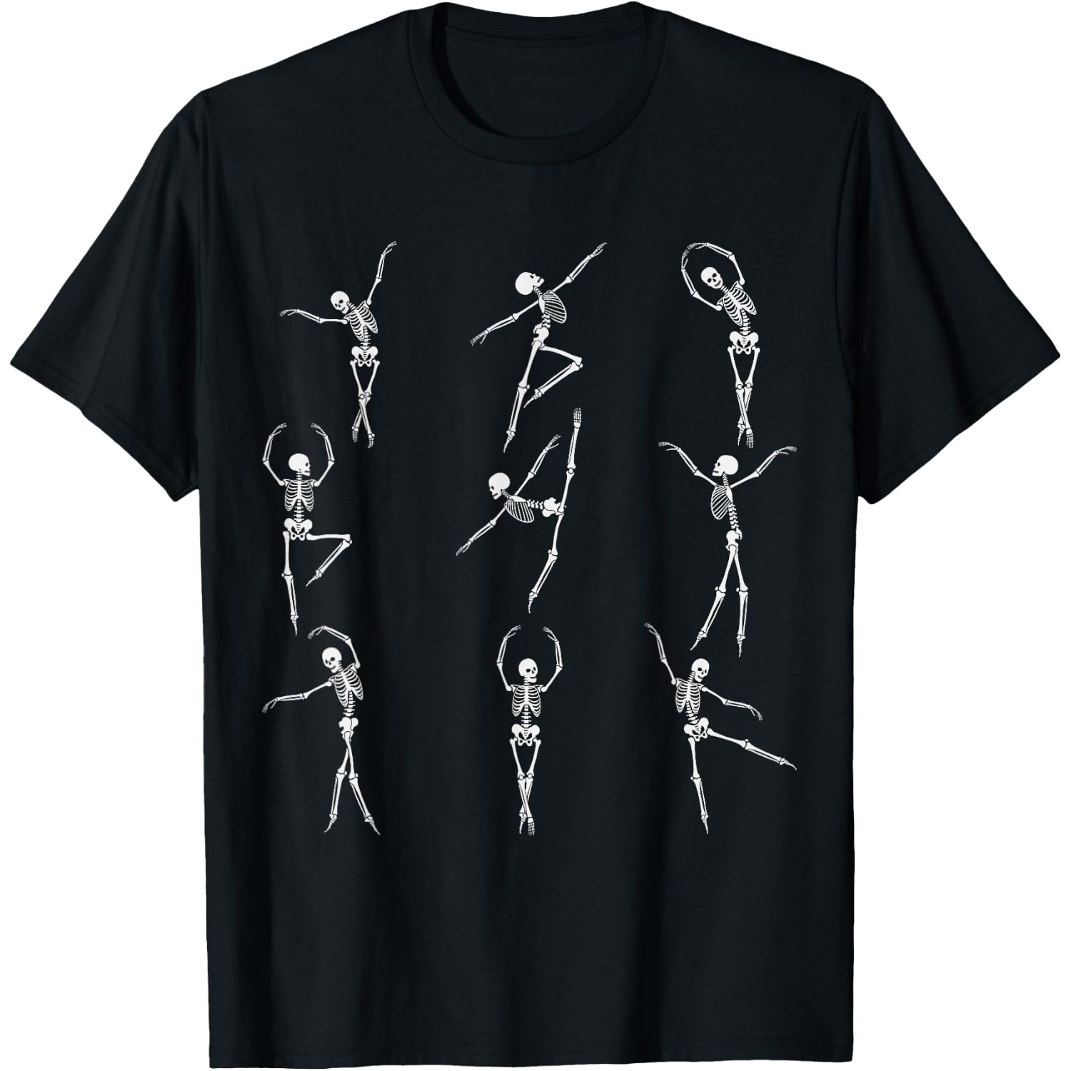 Dancing Skeleton Funny Skeletons Dance Ballet Ballerina Fun T-Shirt