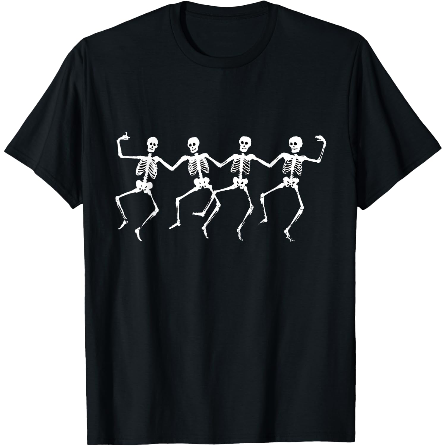 Dancing Skeletons - Spooky Funny Halloween Party Graphic T-Shirt