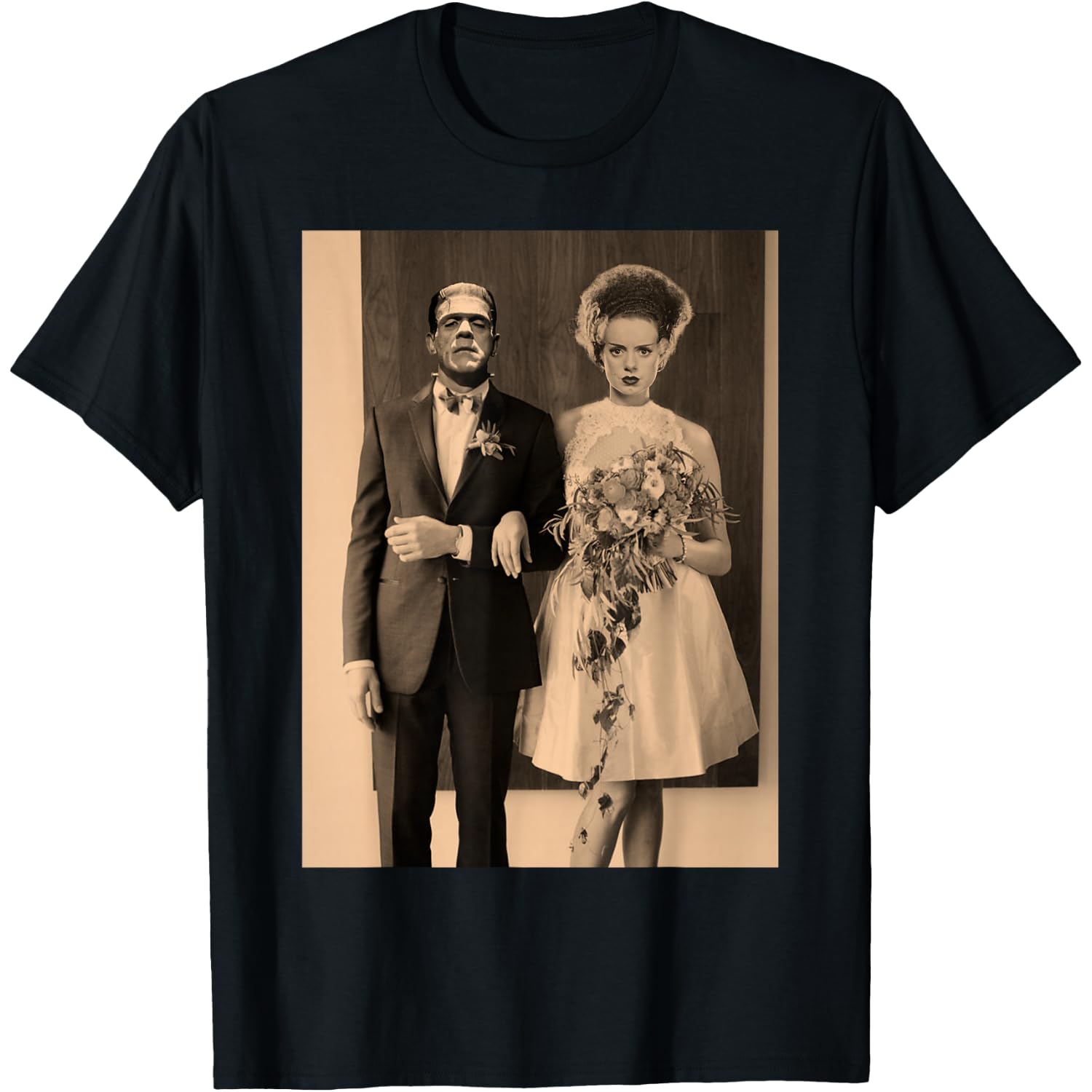 Dapper Frankenstein Wedding Day - Monster Halloween T-Shirt