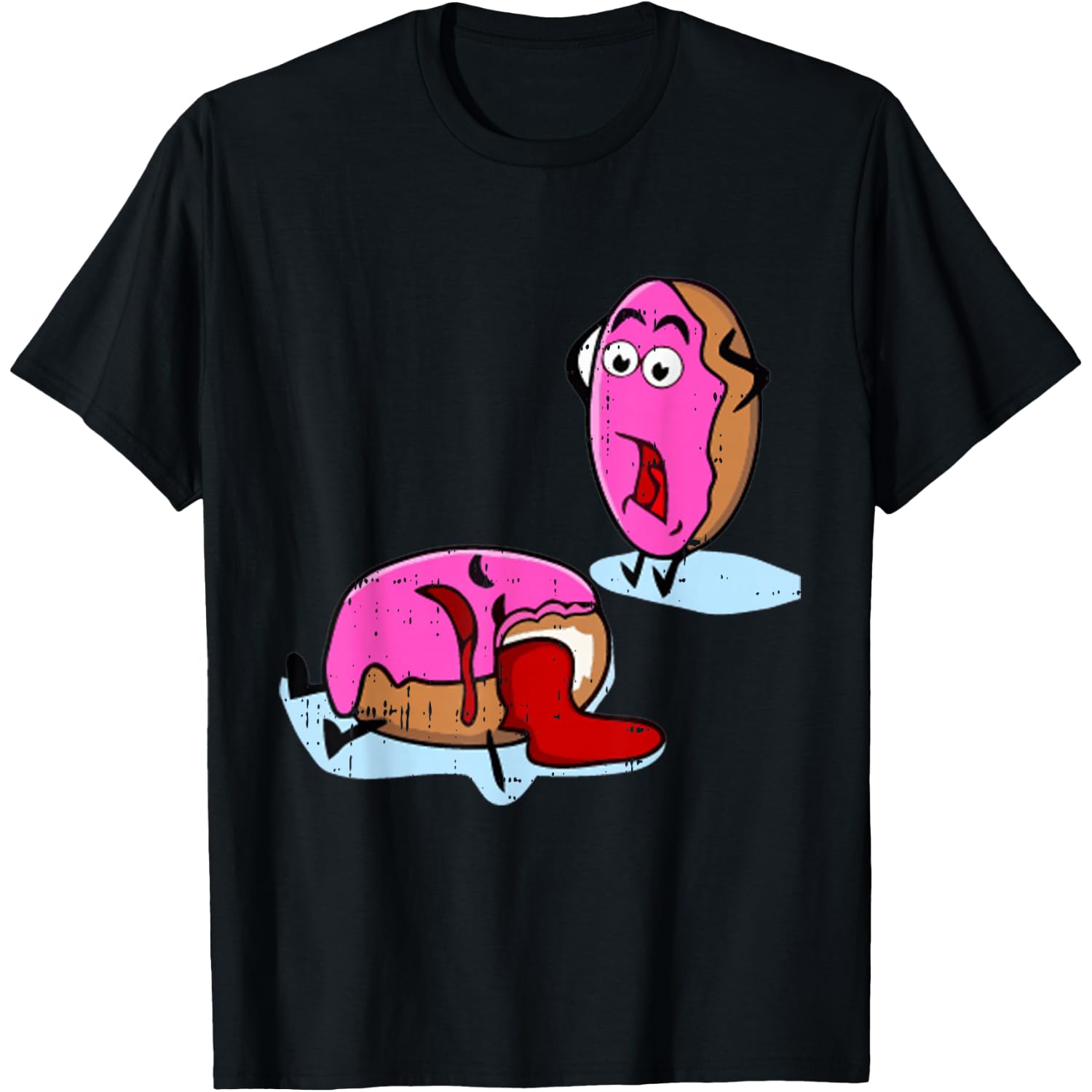 Dead Doughnut Bite Funny Donut Joke Sweets Dessert Gift T-Shirt