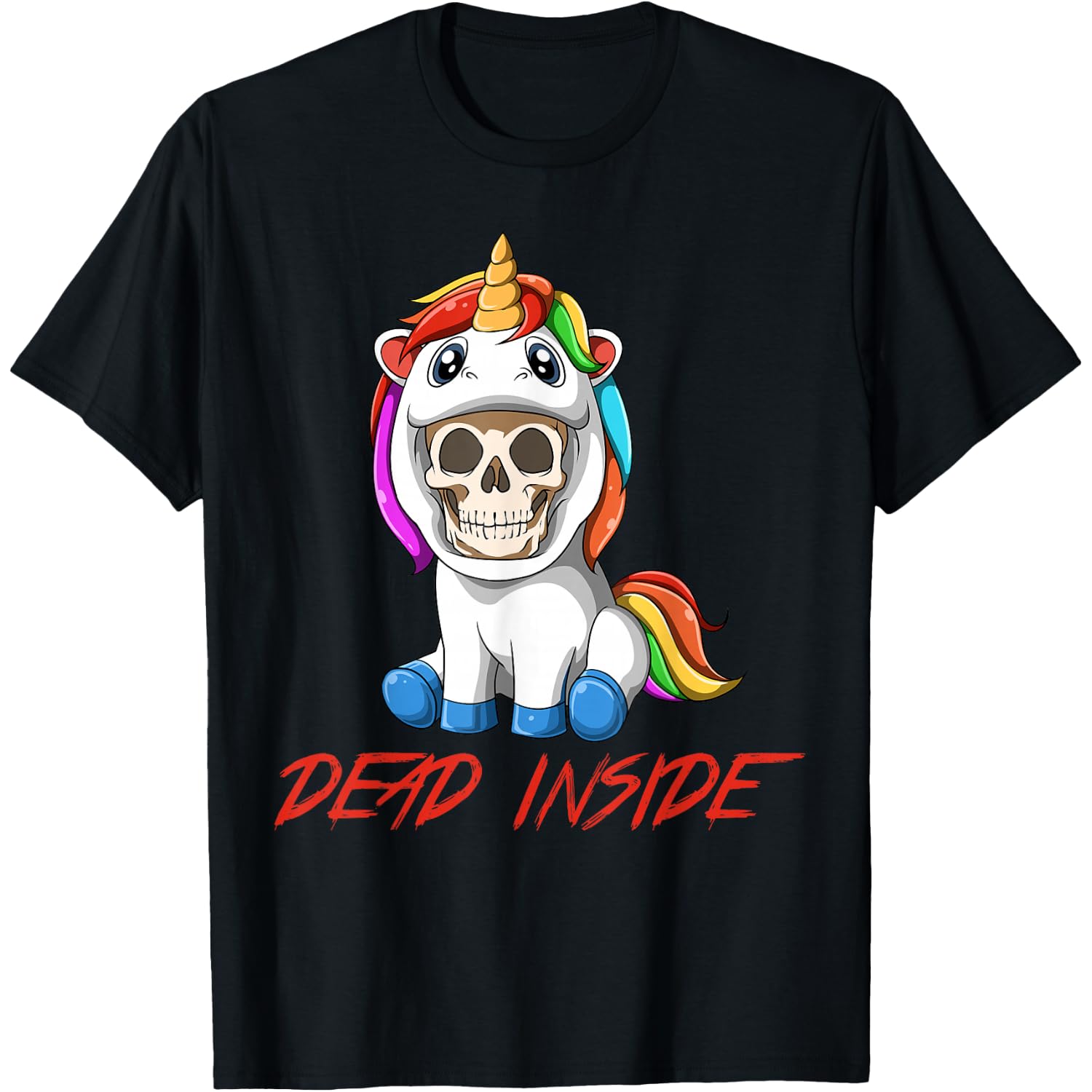 Dead Inside - Sarcastic Unicorn Parody Gift T-Shirt