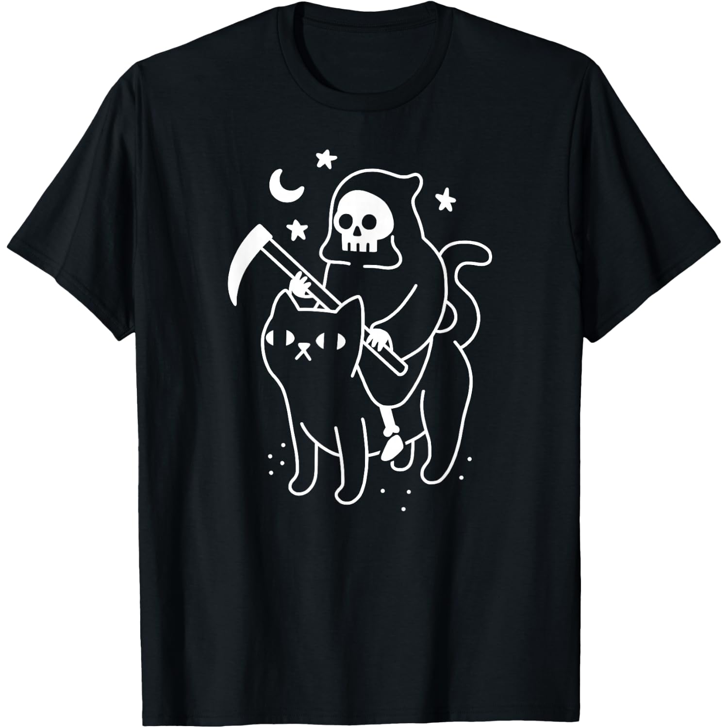 Death Rides a Black Cat T-Shirt