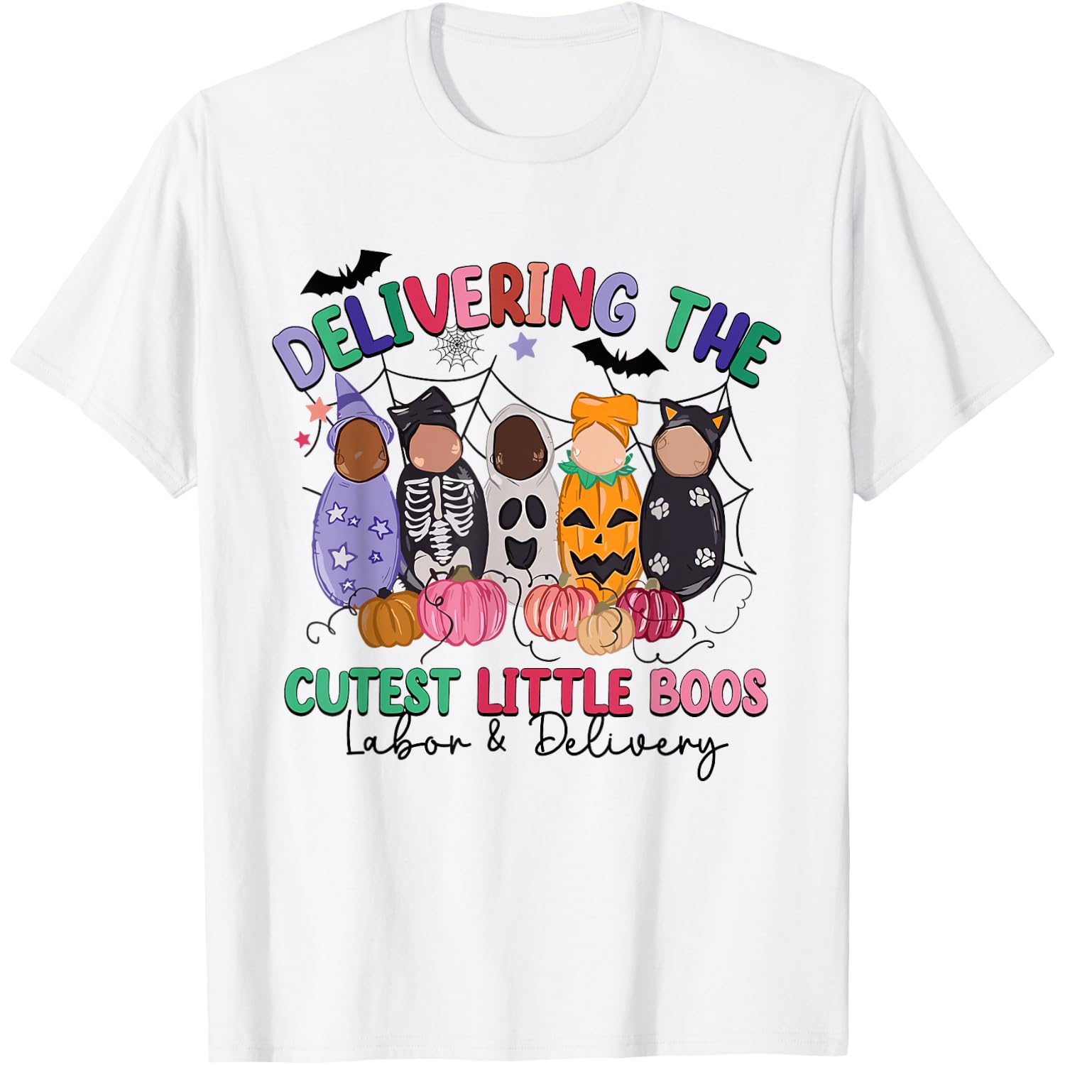 Delivering The Cutest Boos Labor & Delivery Halloween Nurse T-Shirt