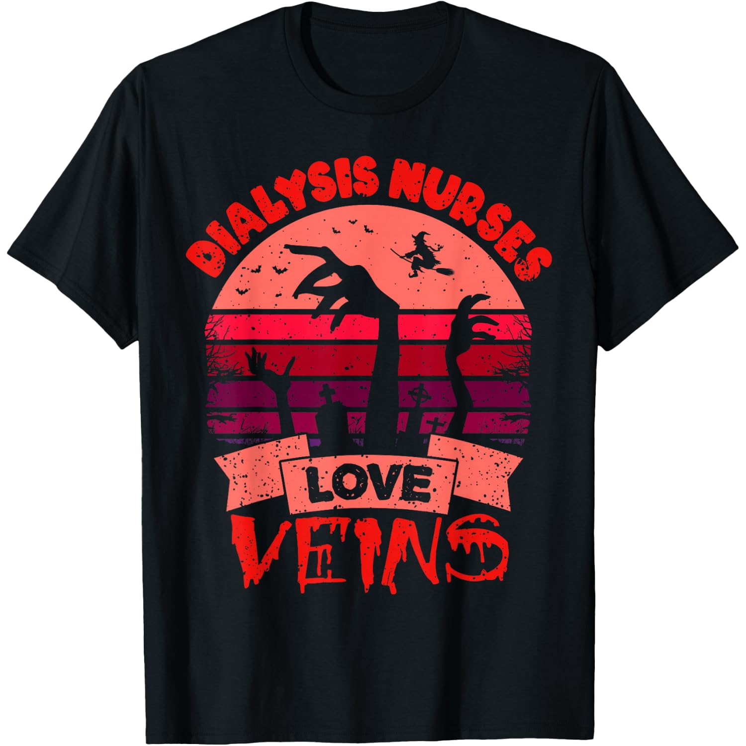 Dialysis Nurses love Veins Tshirt Nurse Halloween Costume T-Shirt