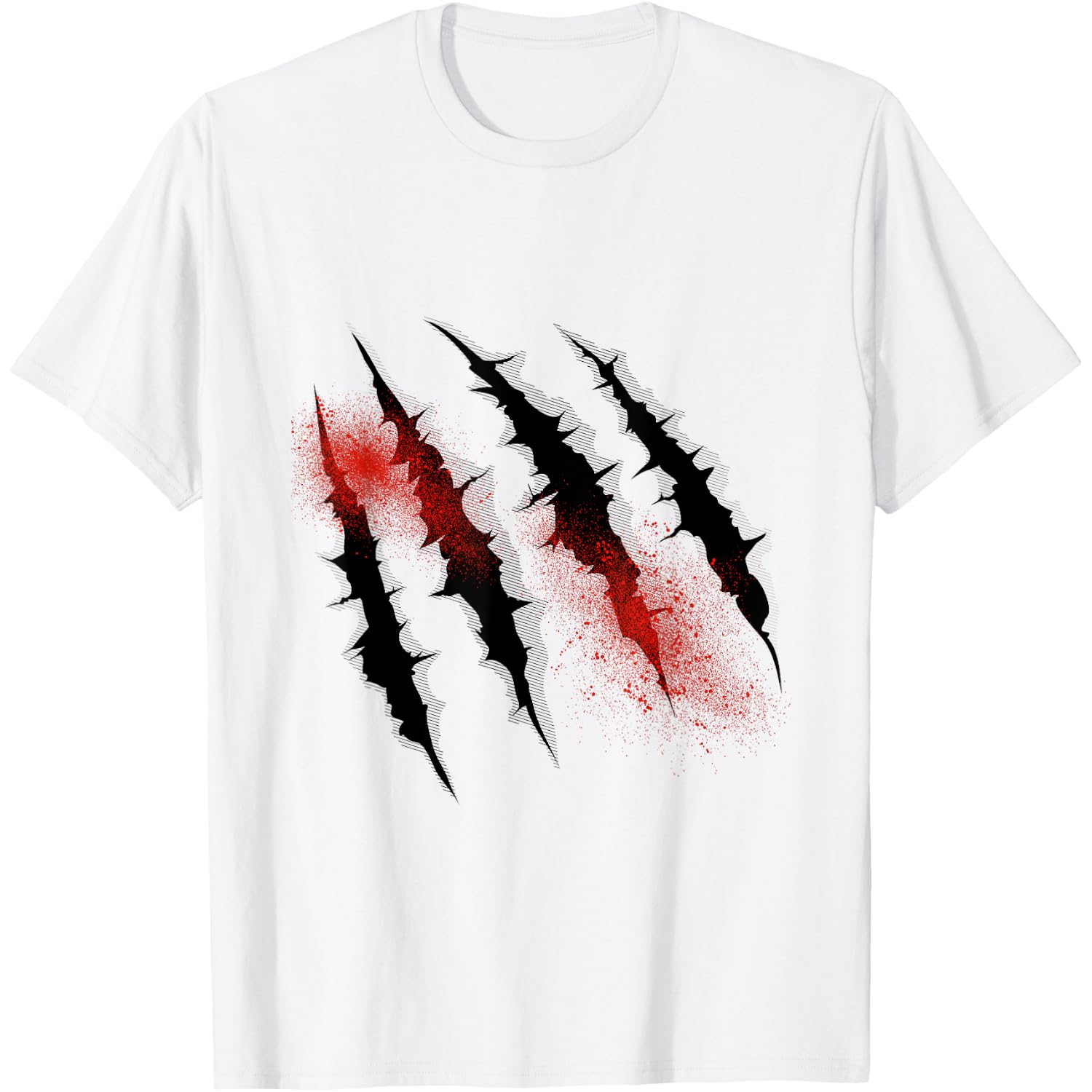Dinosaur T rex Claw Marks For Halloween Boys Men Kids T-Shirt