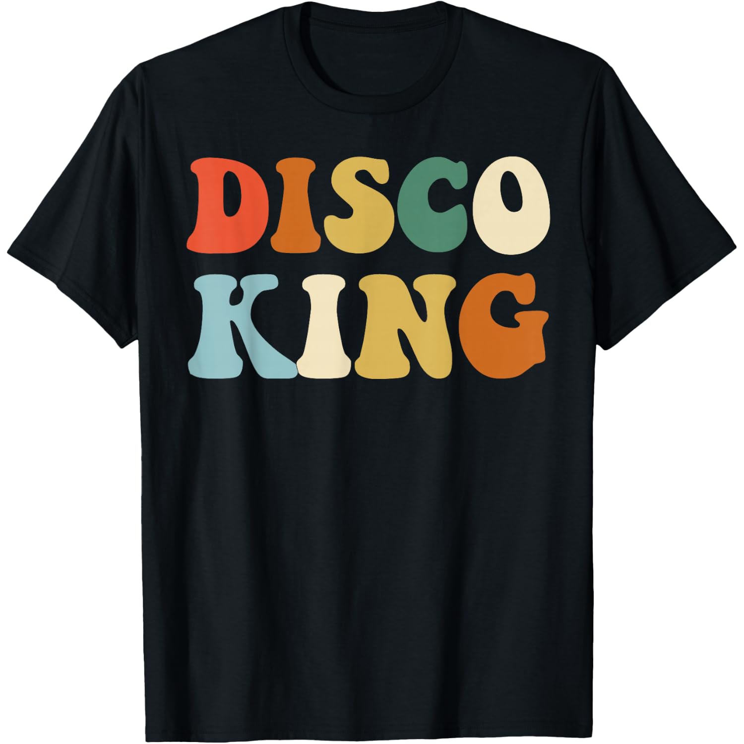 Disco King T-Shirt 1970s Disco Queen Matching Couple Shirts T-Shirt