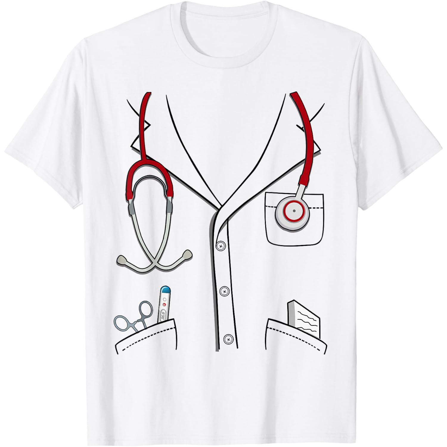 Doctor Suit Halloween Costume Kids Doctor T-Shirt
