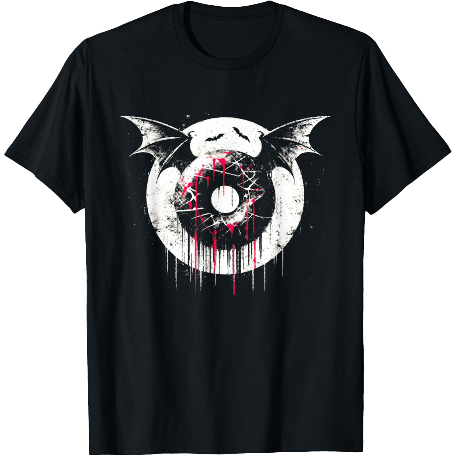 Donut Bat - Funny Creepy Donut Halloween Lover T-Shirt