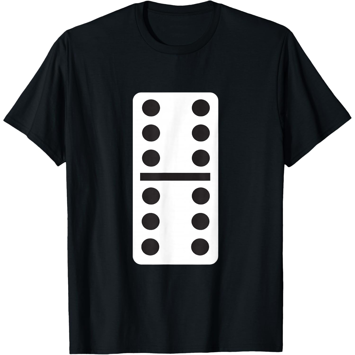 Double Six Dominoes Halloween Costume 6 Domino Game T-Shirt