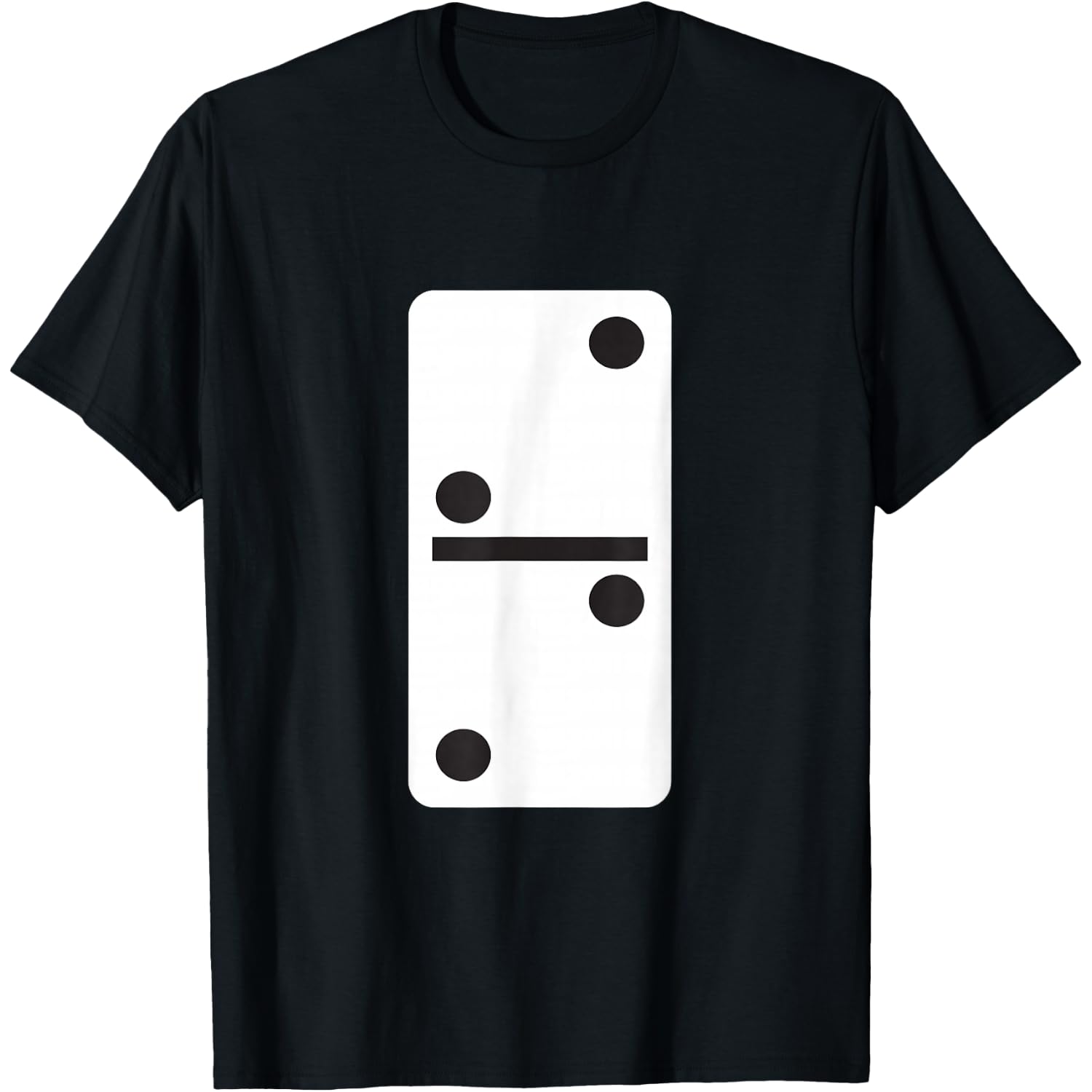 Double Two Dominoes T-Shirt Halloween Costume Domino Game T-Shirt