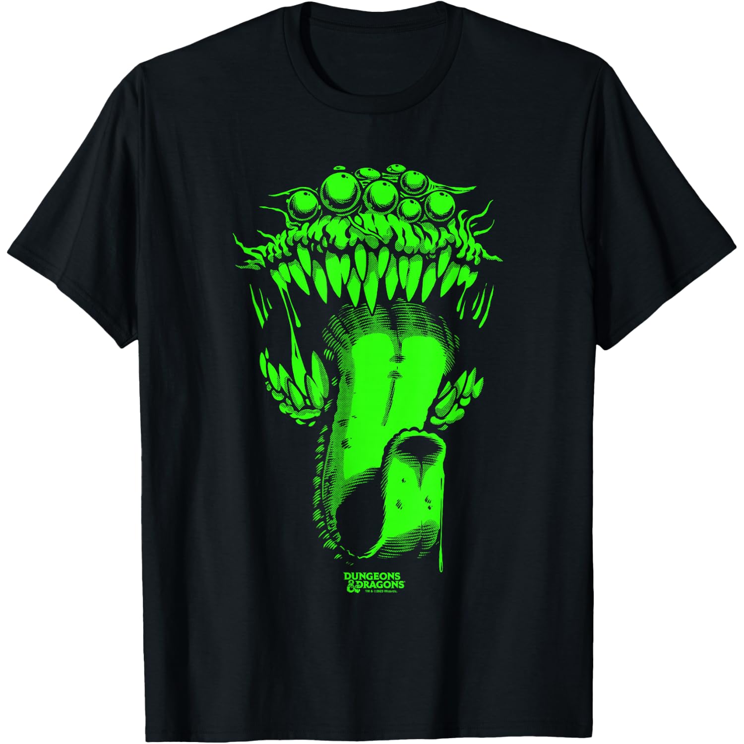 Dungeons & Dragons Halloween Neon Green Mimic Costume T-Shirt
