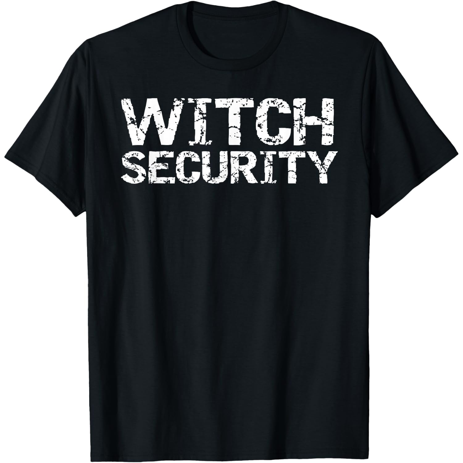 Easy Halloween Costume for Parents Lazy Dad Witch Security T-Shirt