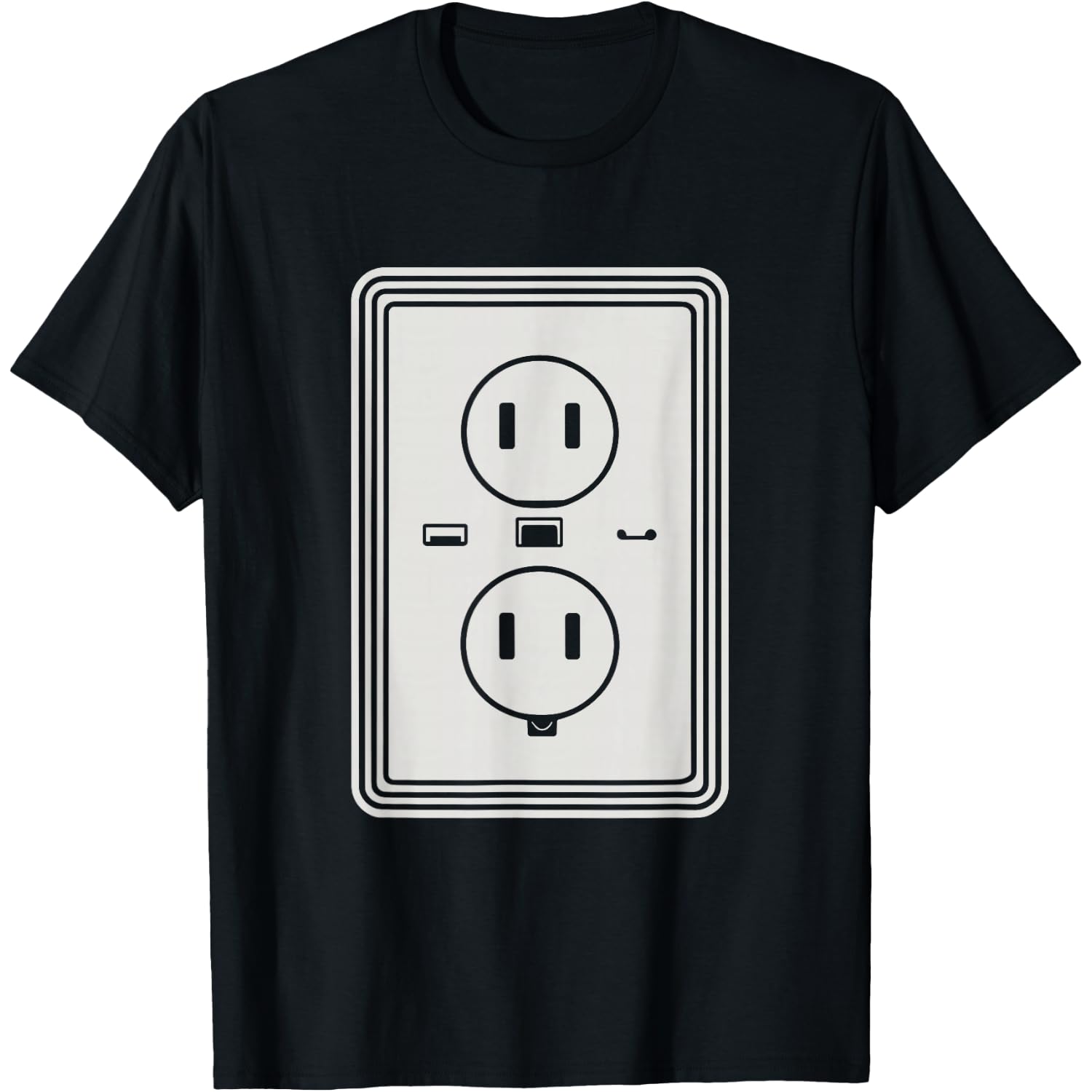 Electrical Outlet Halloween Electricians Engineers Costume T-Shirt